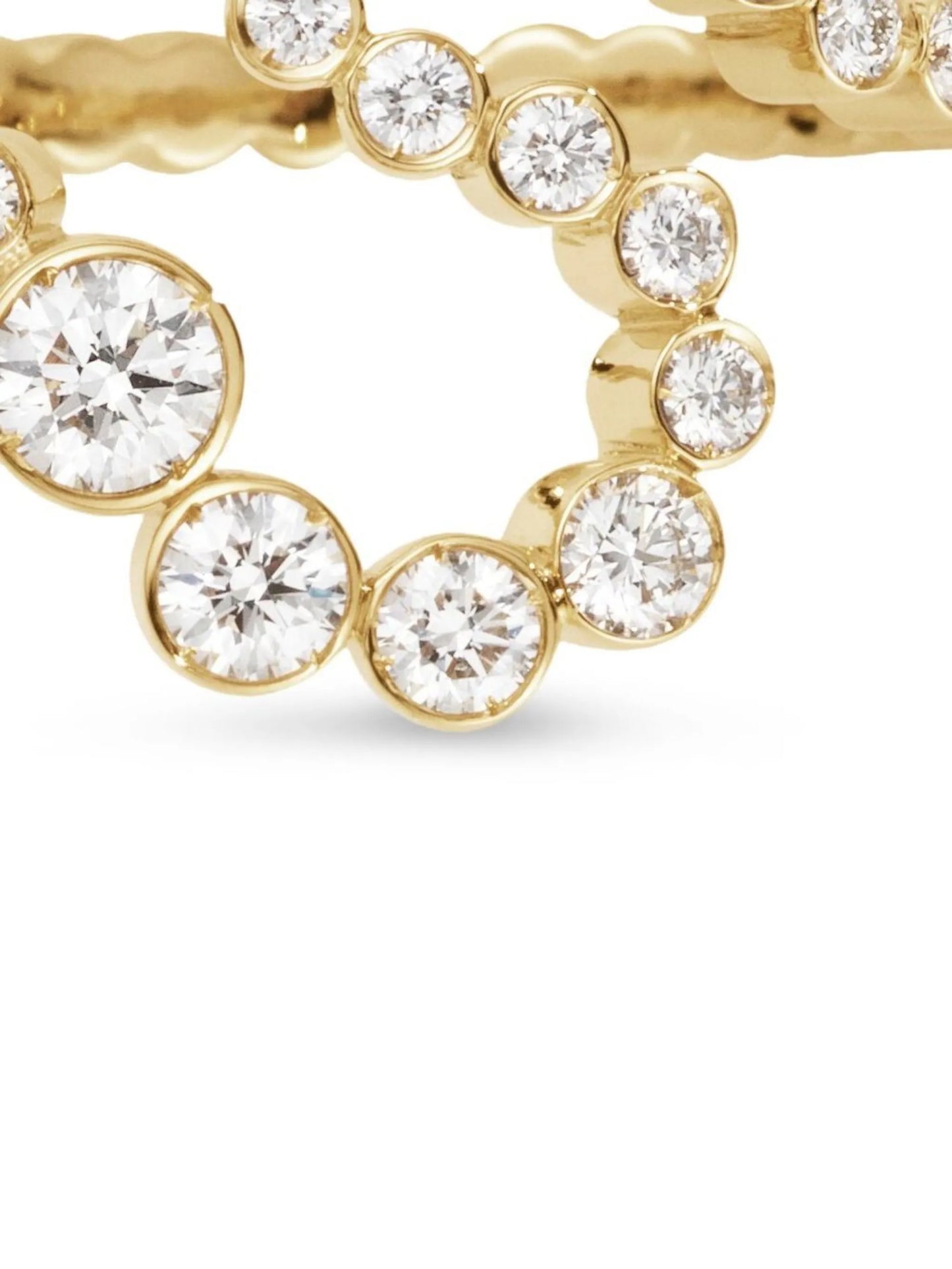 18kt yellow gold Ensemble Coeur S ring