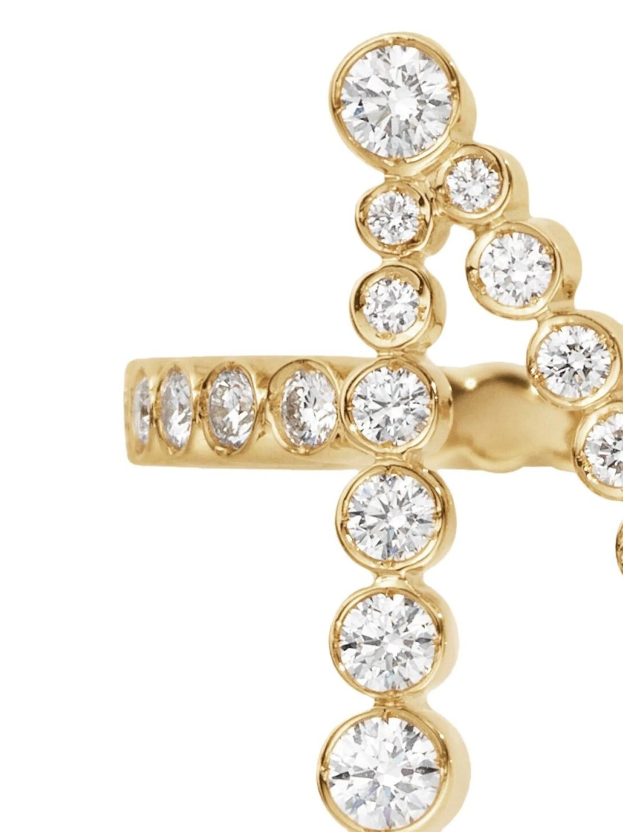 18kt yellow gold Ensemble Coeur M ring