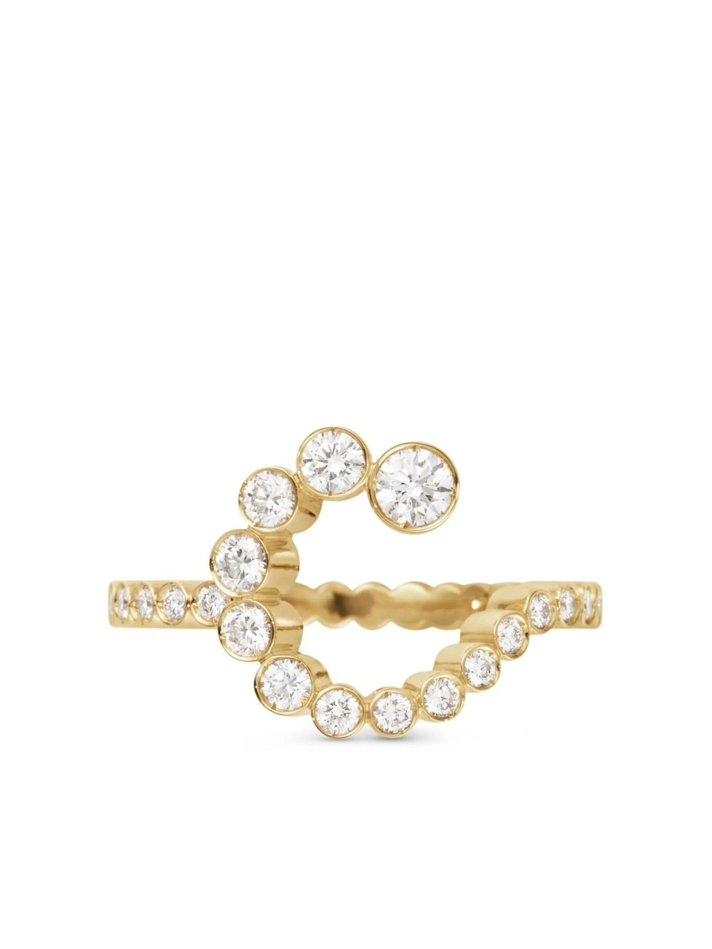 18kt yellow gold Ensemble Coeur C ring