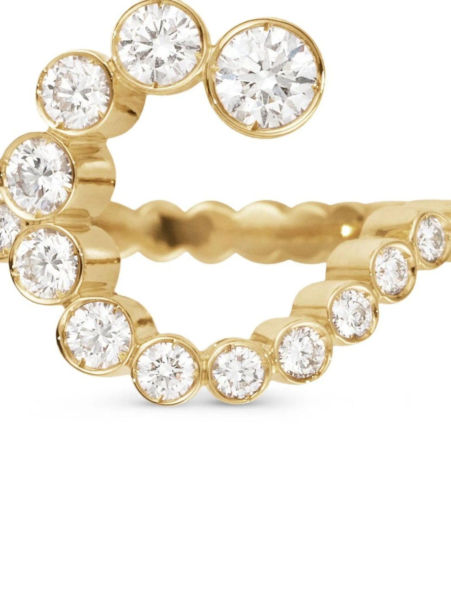 18kt yellow gold Ensemble Coeur C ring