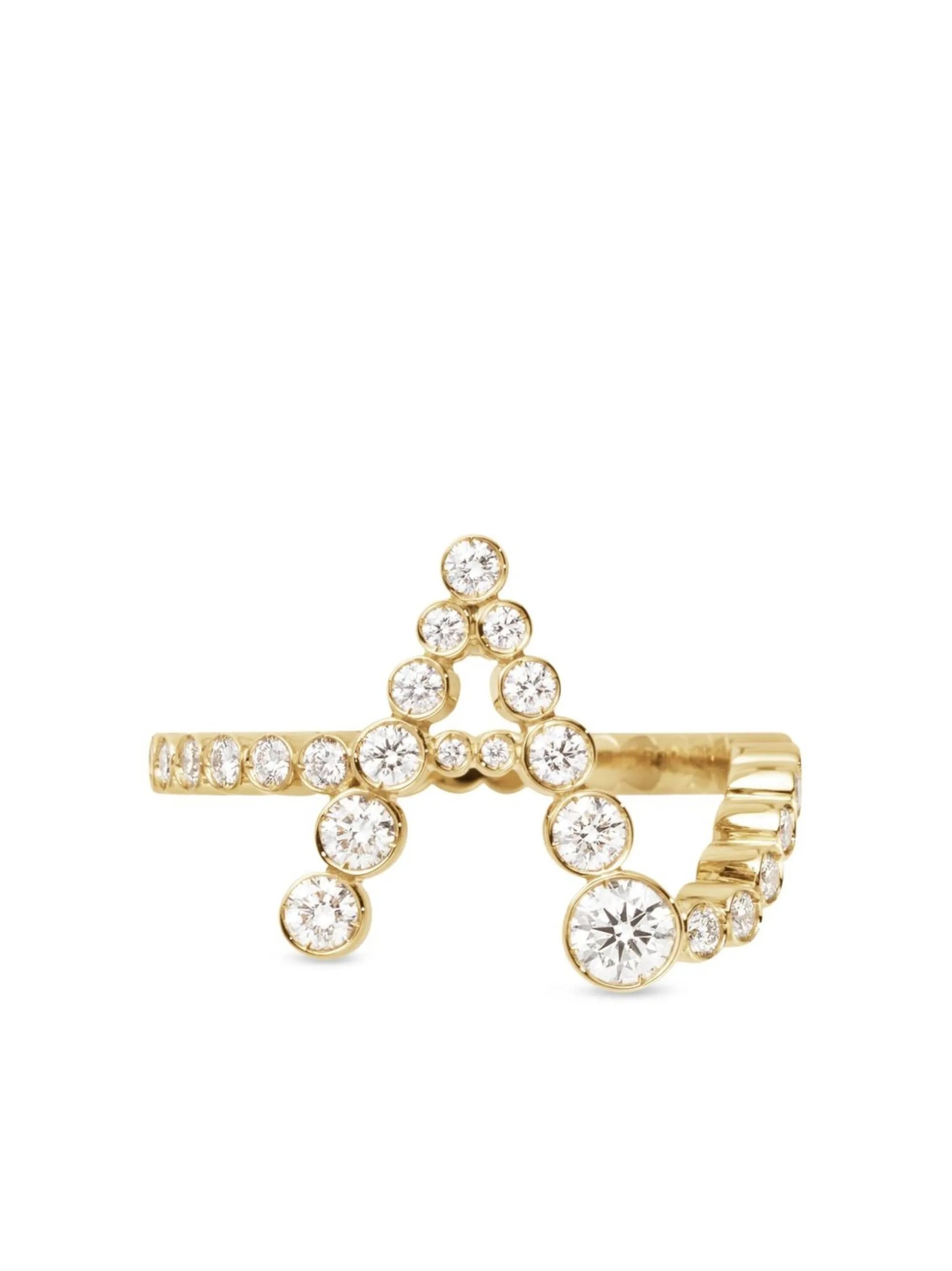 18kt yellow gold Ensemble Coeur A ring