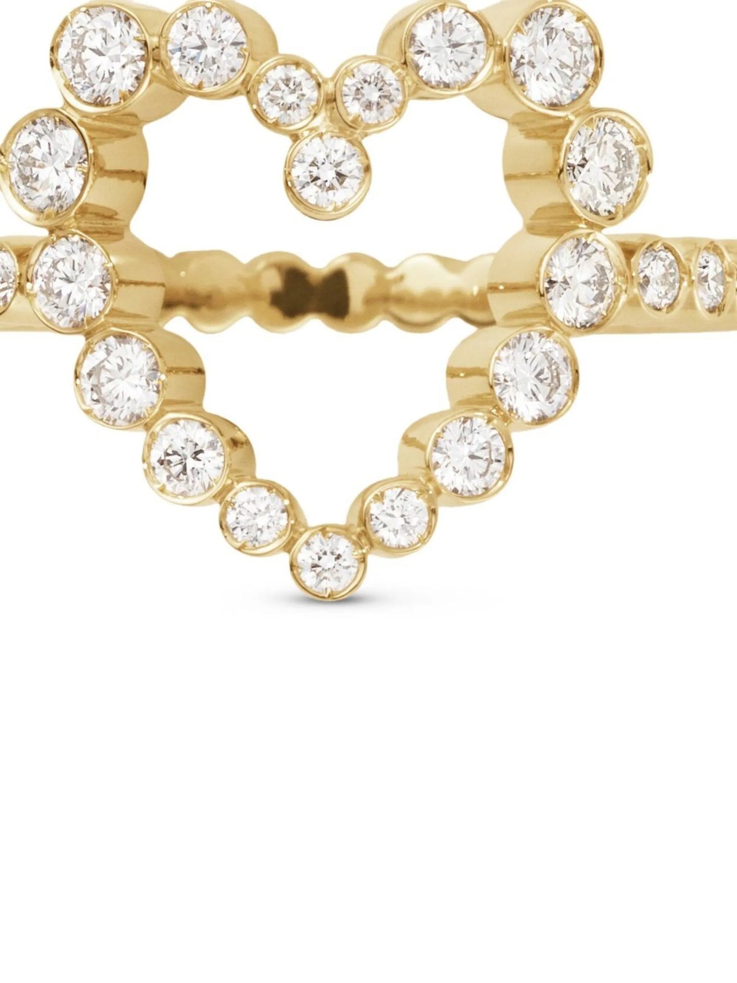 18kt yellow gold Ensemble Coeur Heart ring