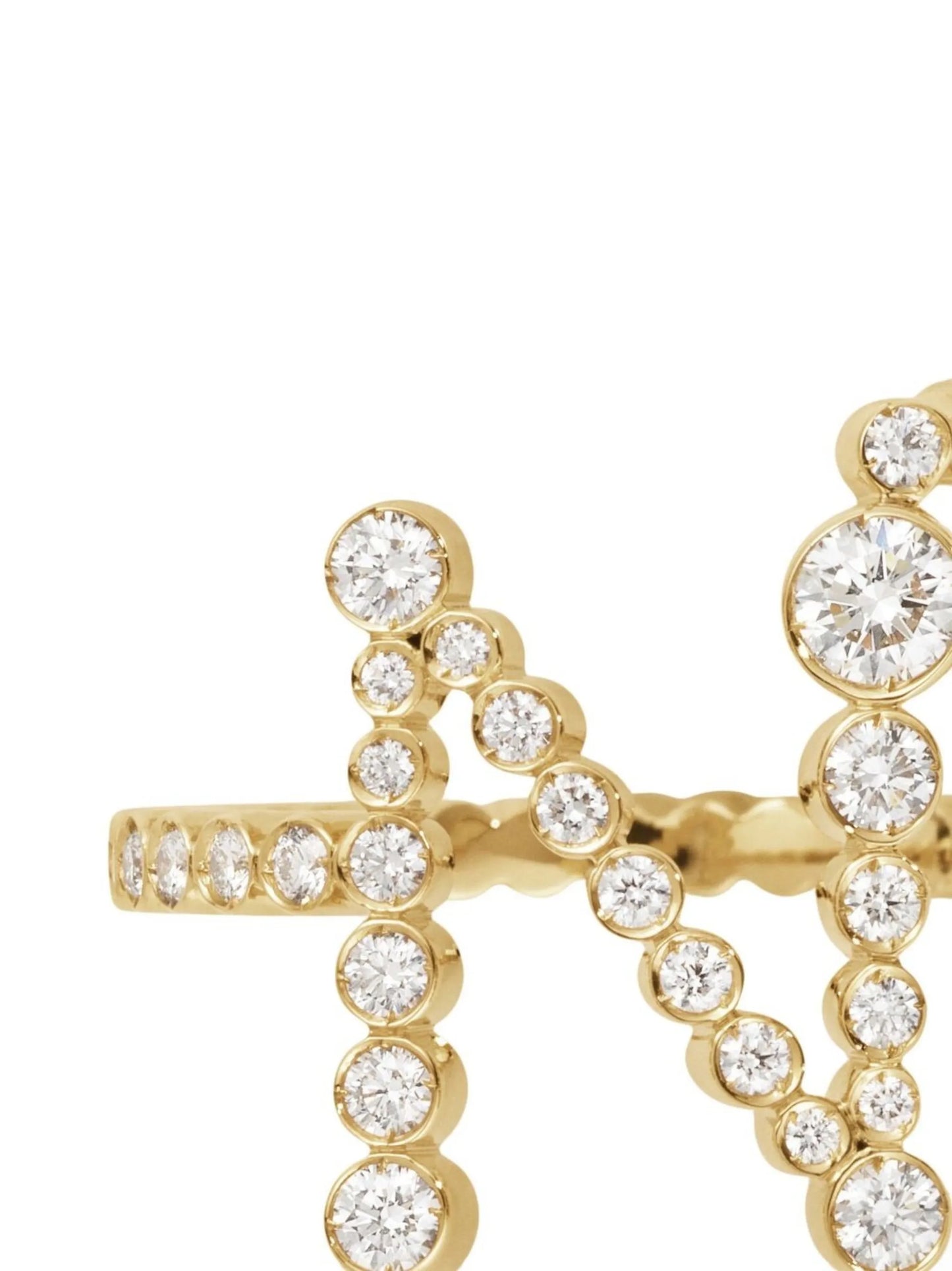 18kt yellow gold Ensemble Coeur N ring