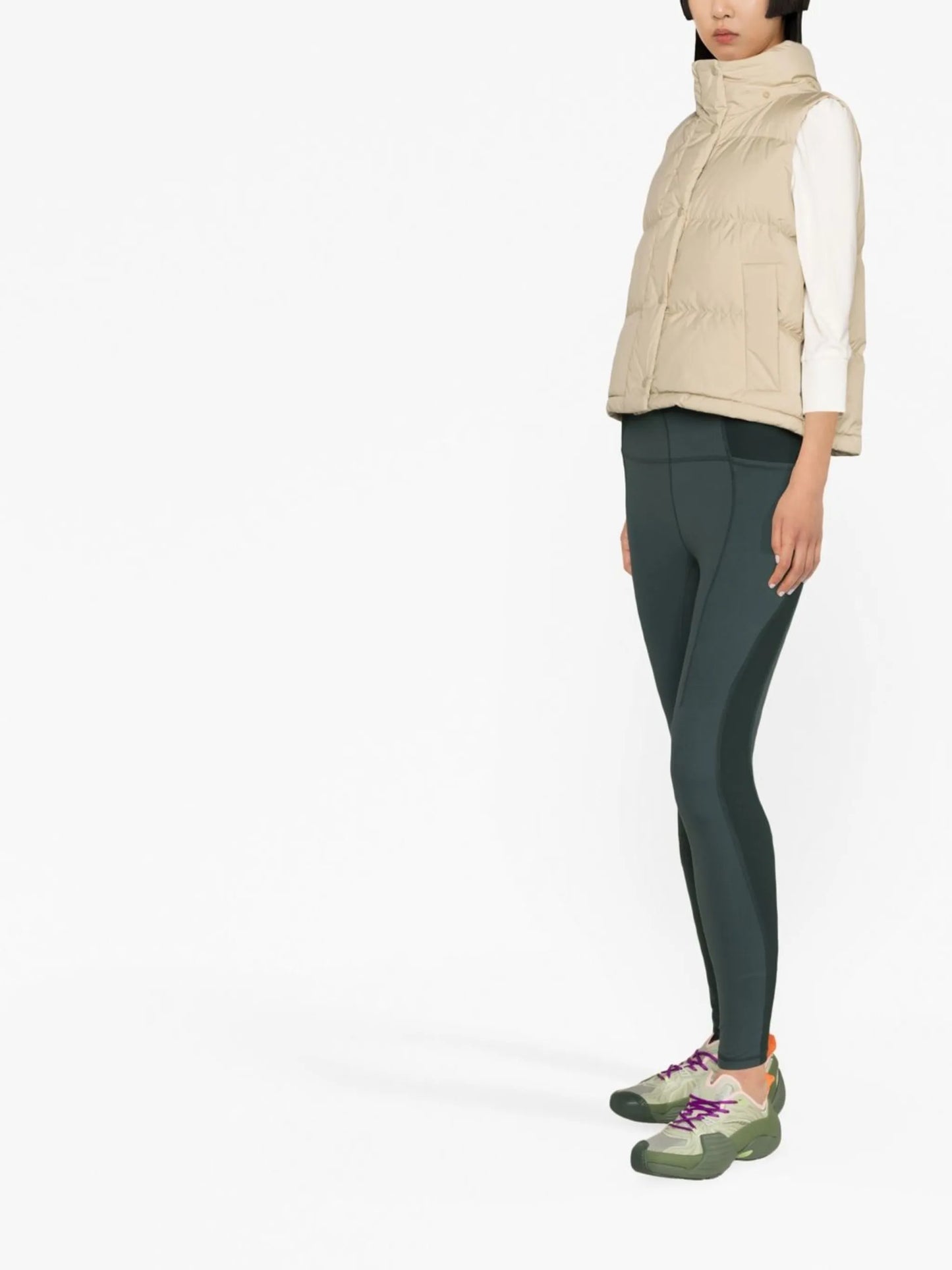 padded button-up gilet