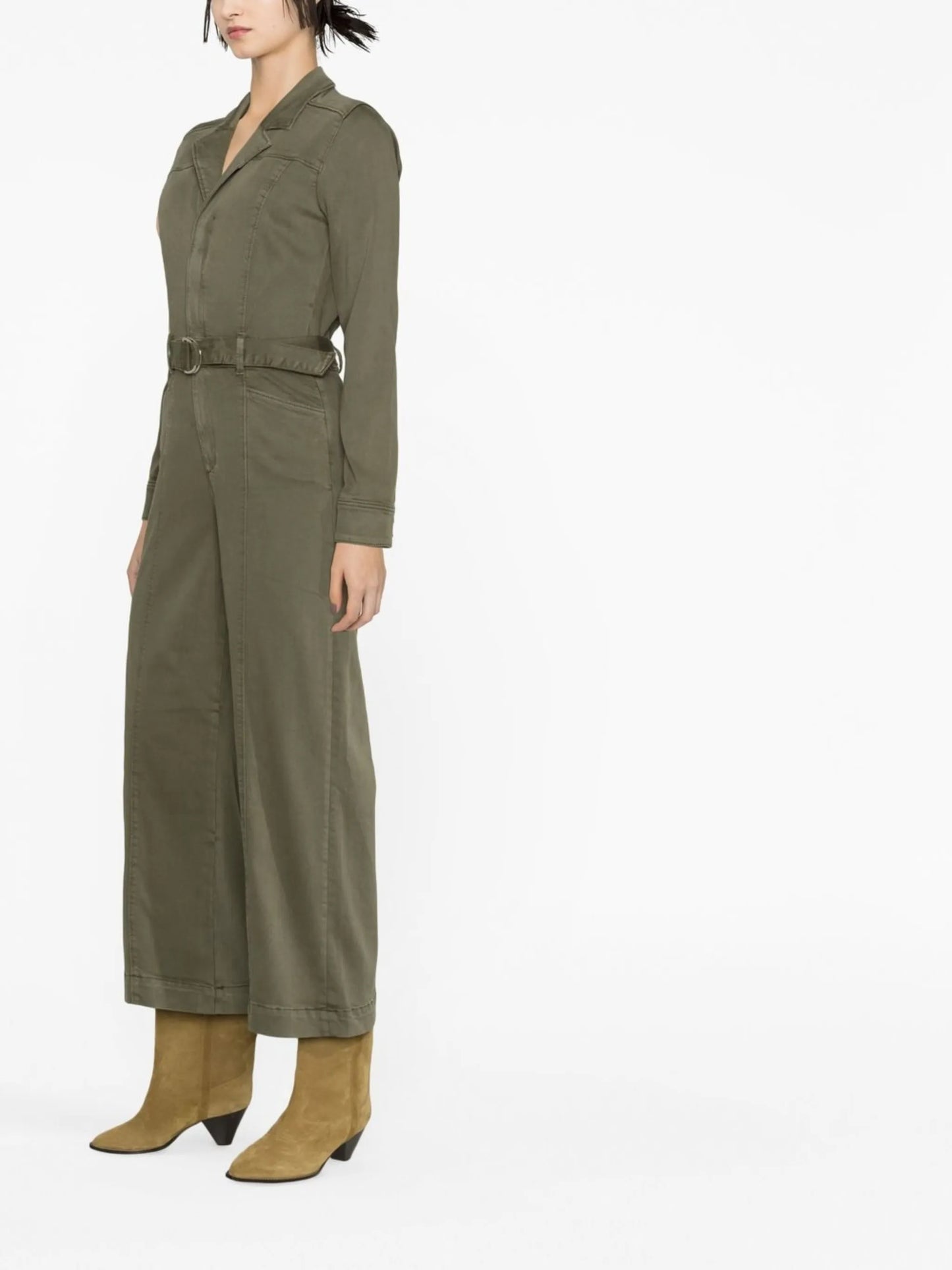 long-sleeve cropped jumpsuit