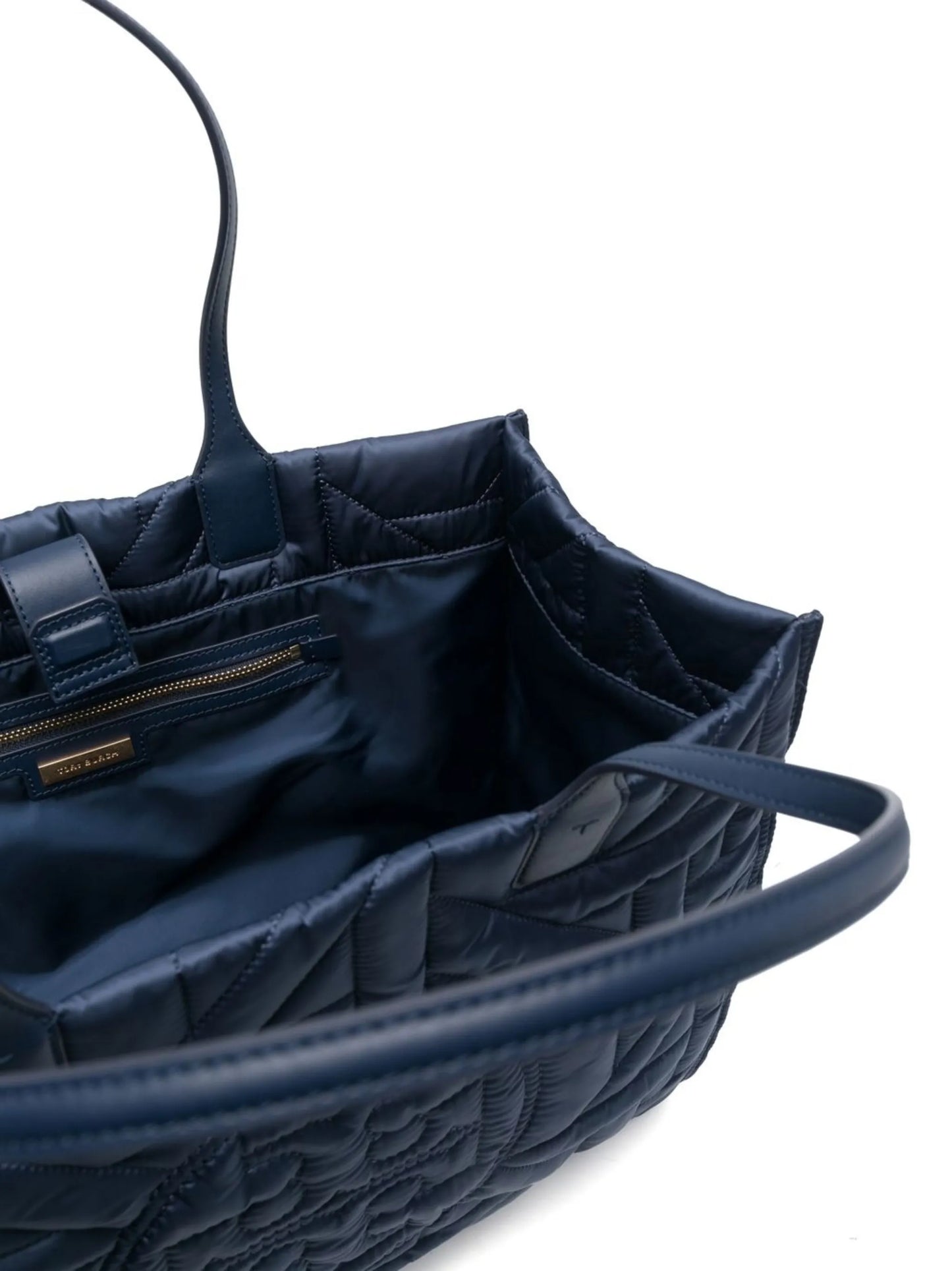 Ella basketweave-embossed tote bag