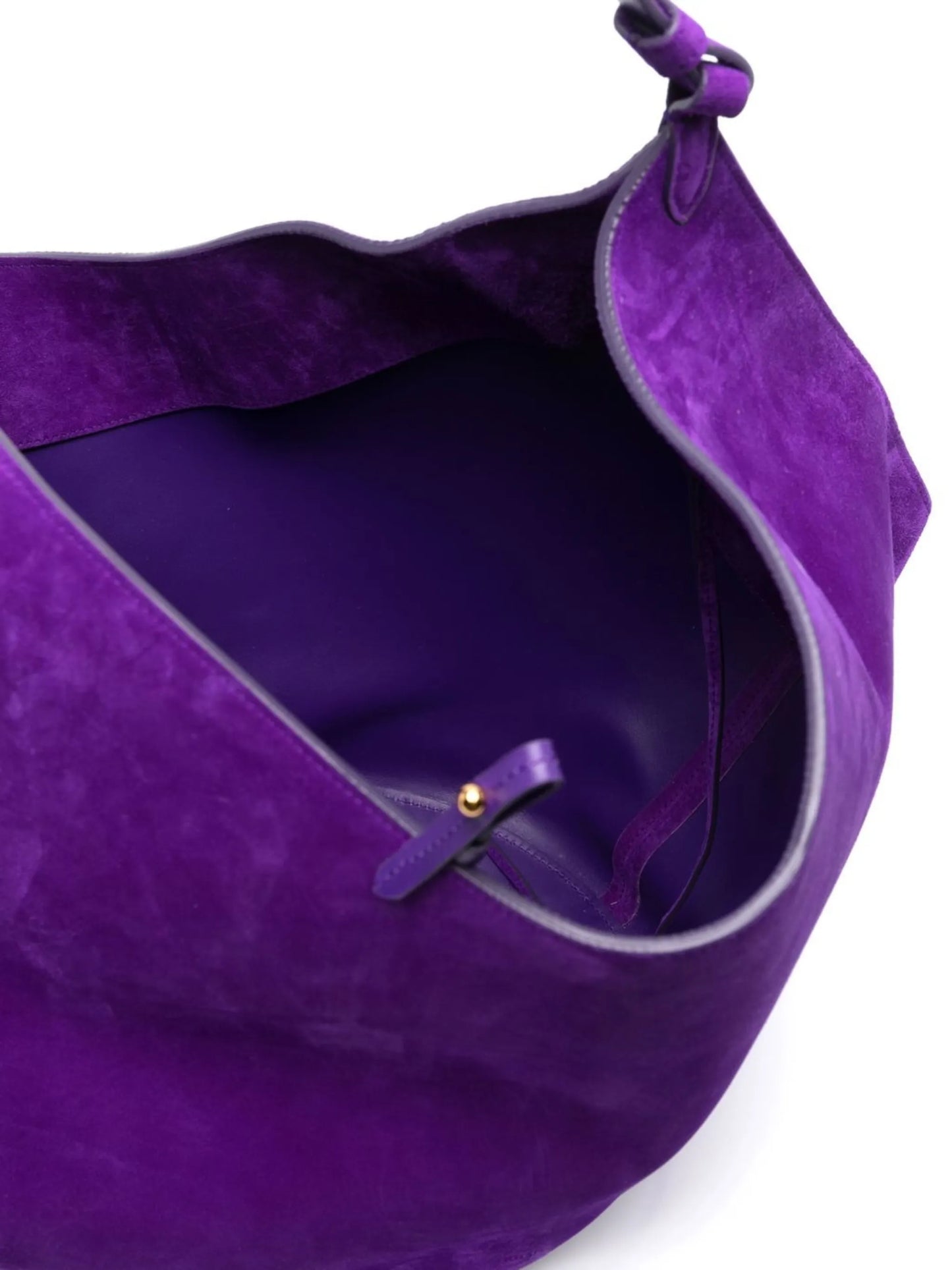 Lotus suede tote bag