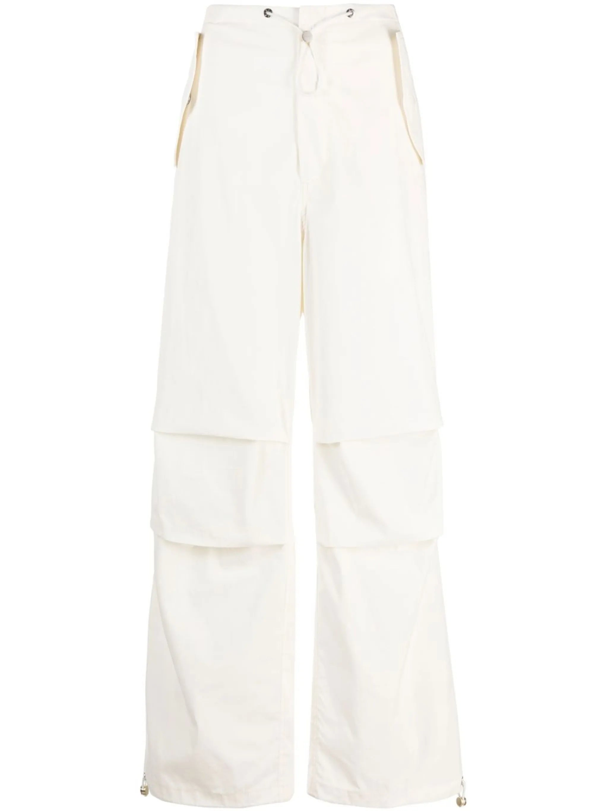 drawstring parachute trousers
