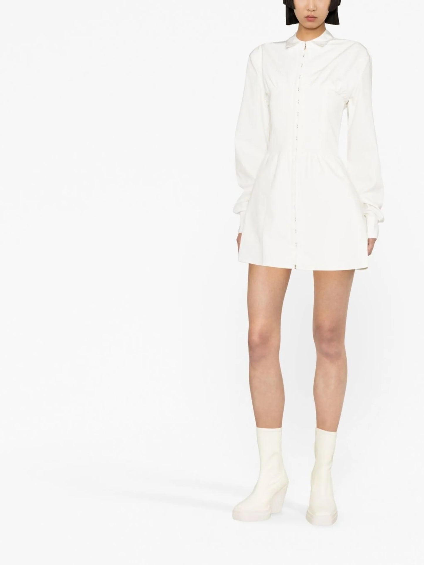 Hook mini shirt dress