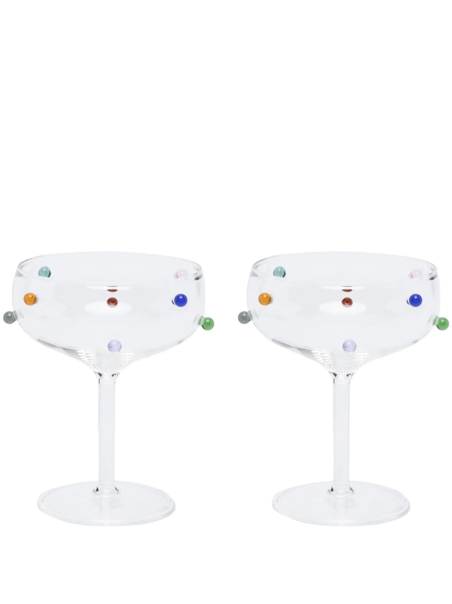 Pomponette Coupes glasses (set of two)