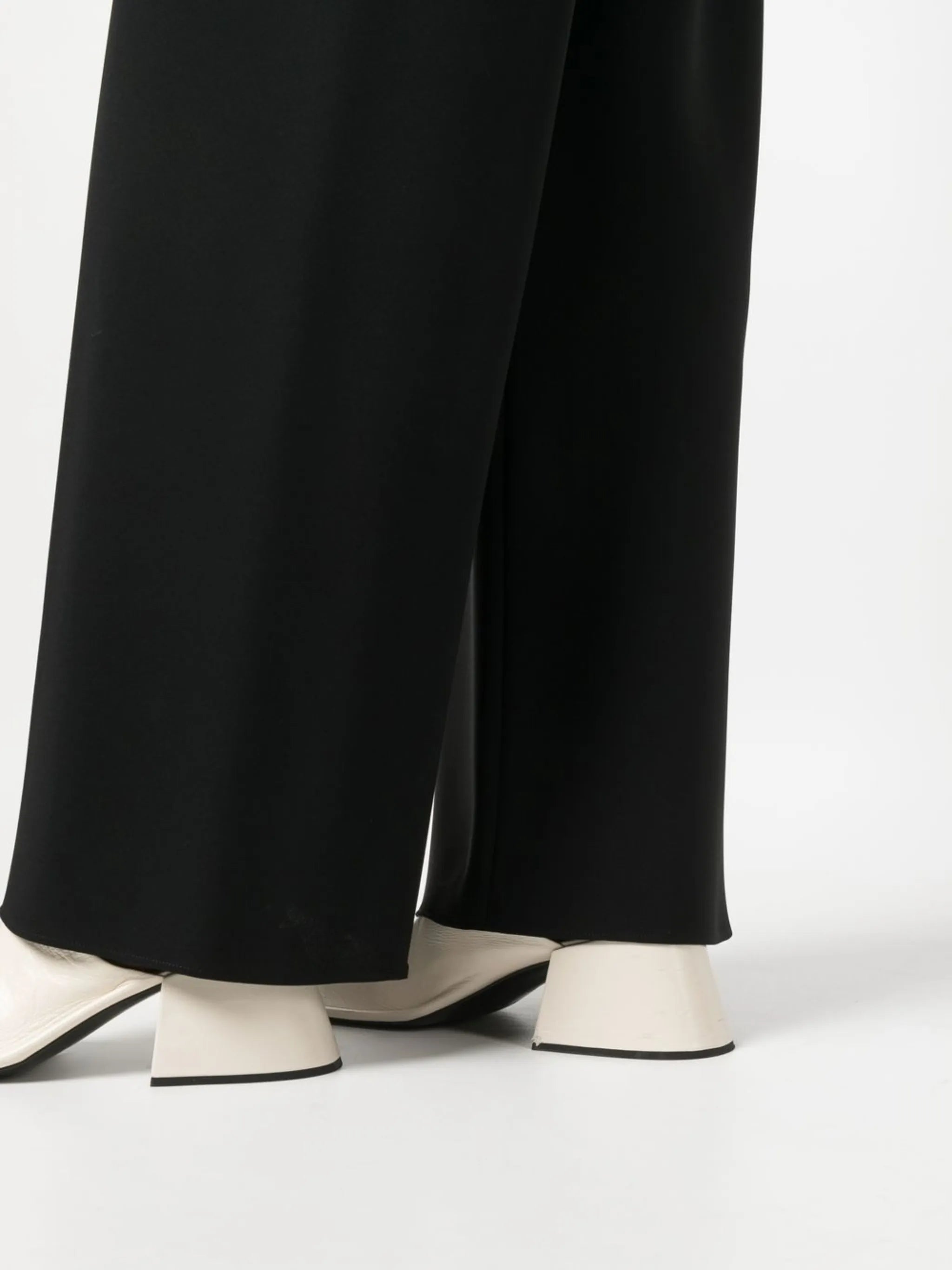 high-waisted wide-leg trousers