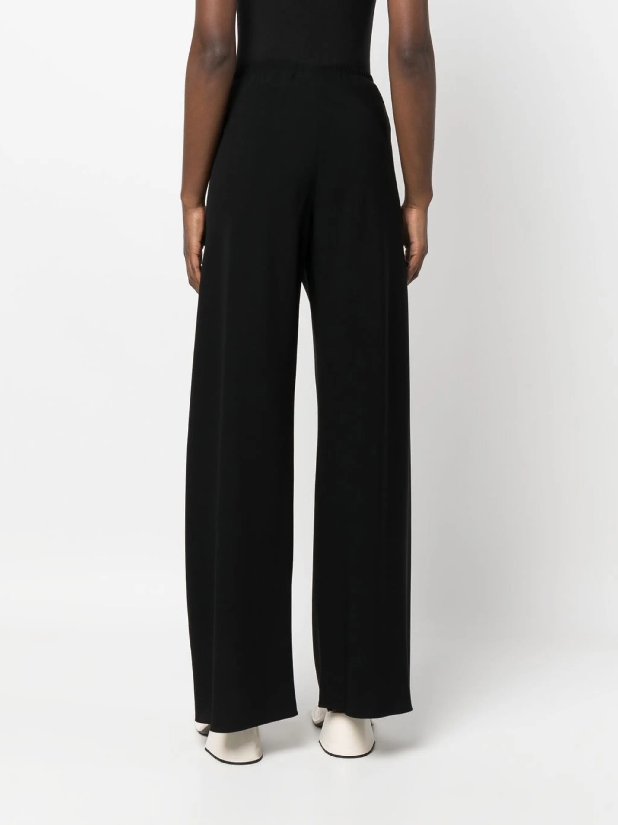 high-waisted wide-leg trousers