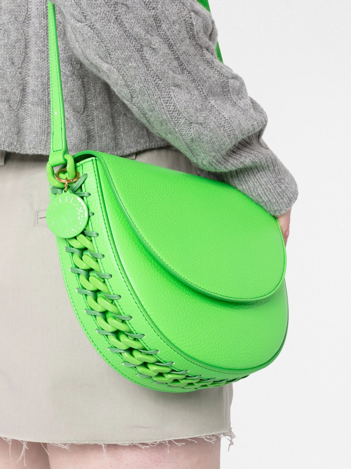 Stella medium flap shoulder bag