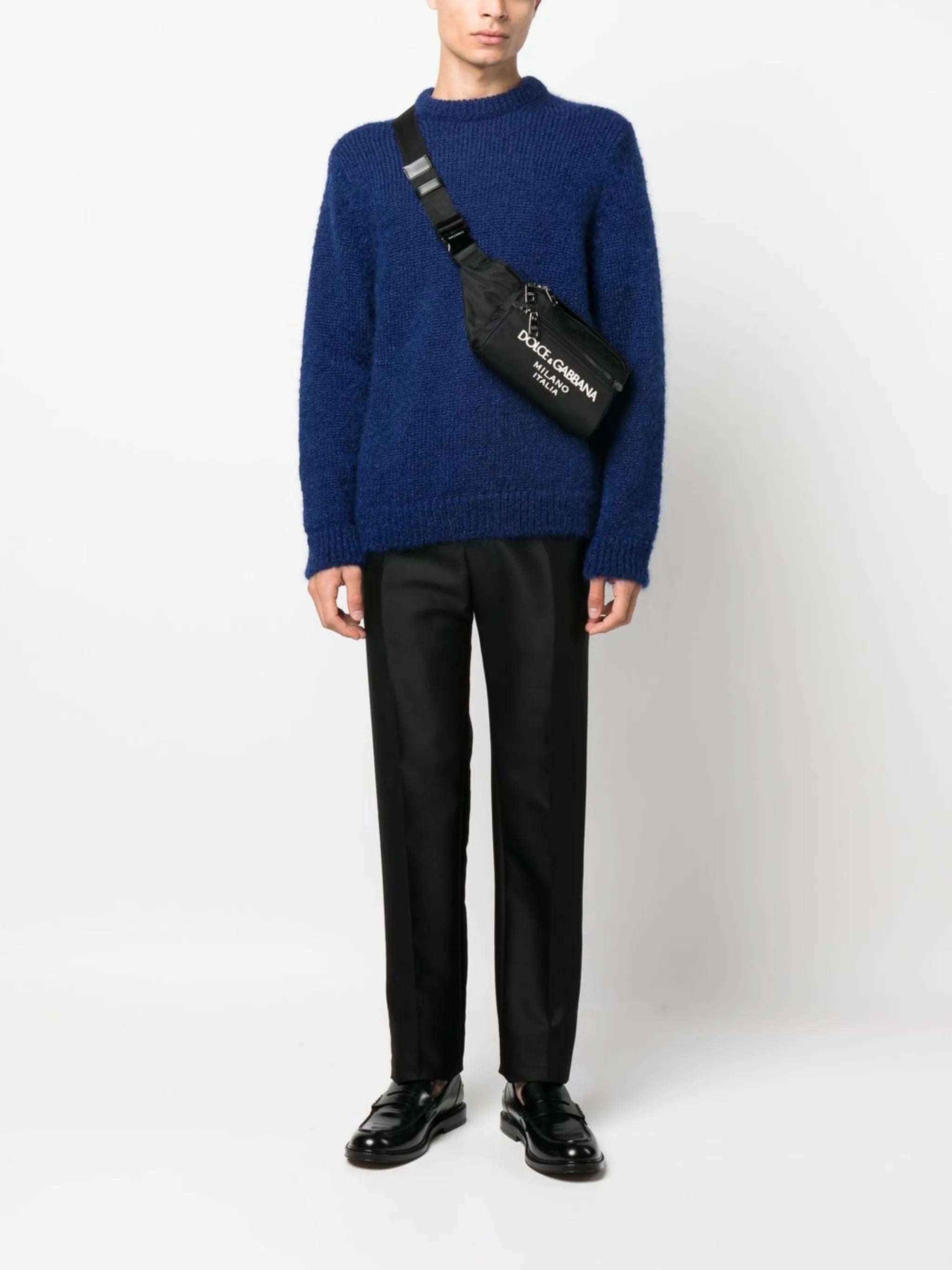 embossed-logo belt bag