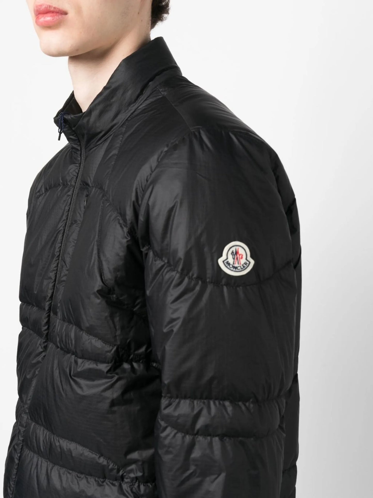 high-neck padded down jacket