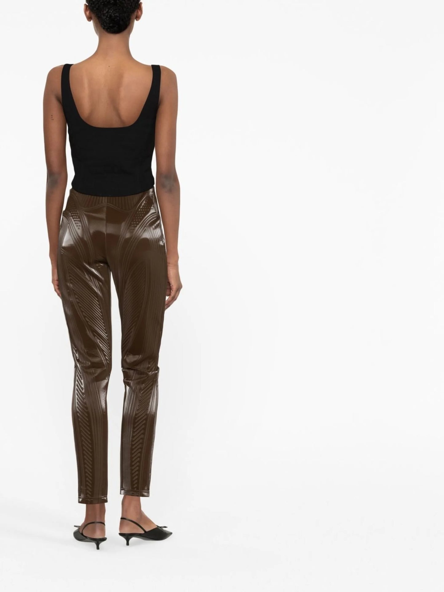 high-waisted trousers