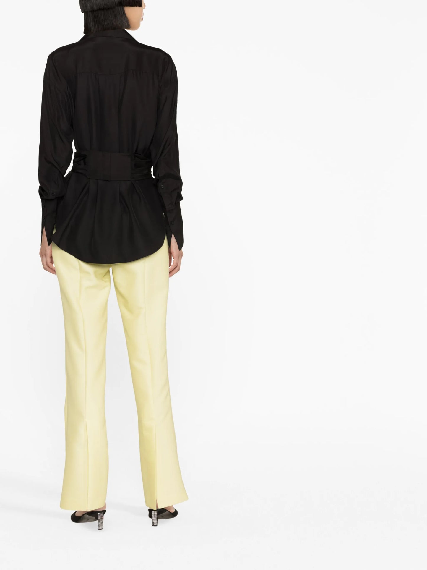 Sabinas silk wrap shirt