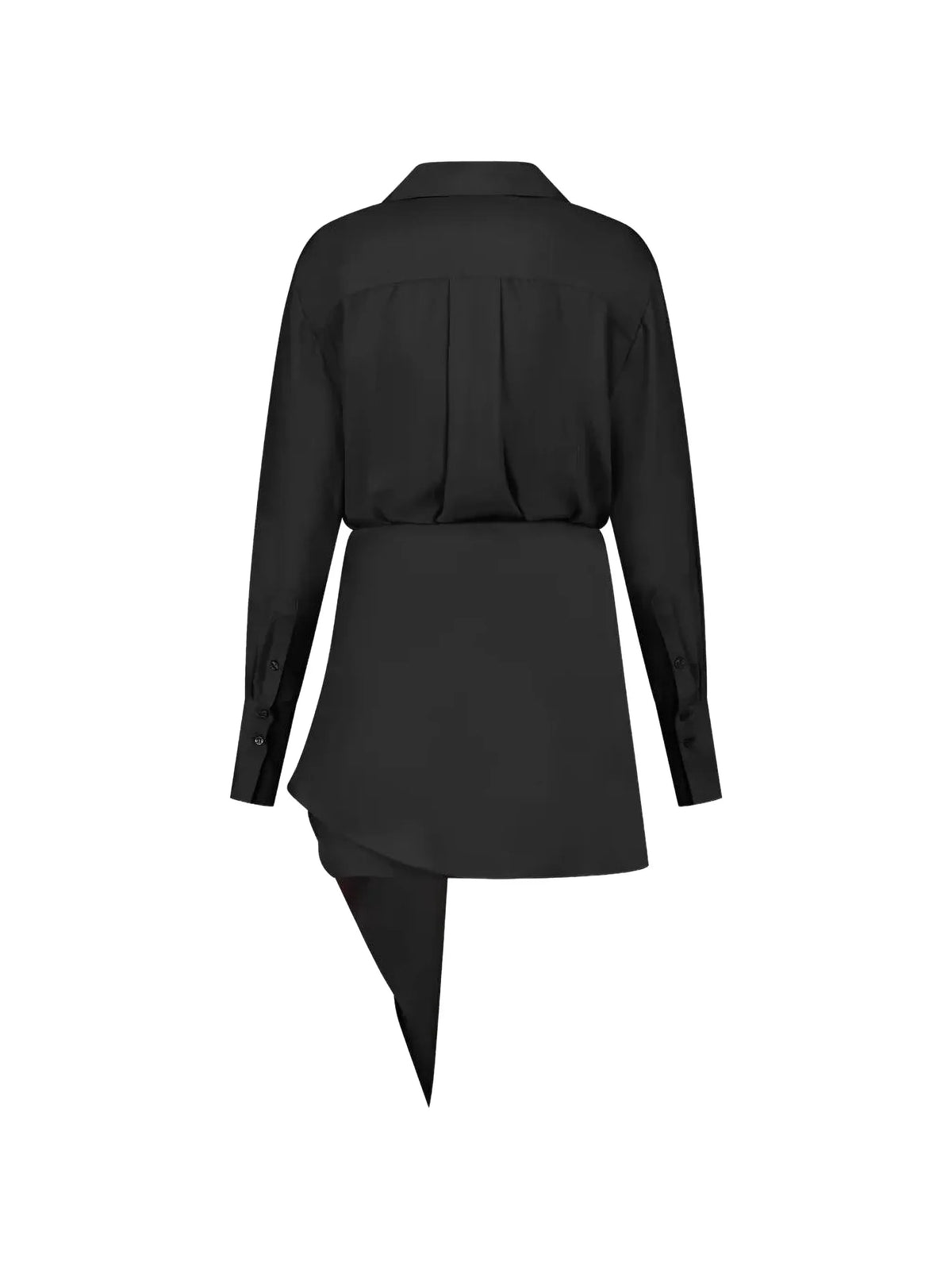 Gravia draped silk mini dress