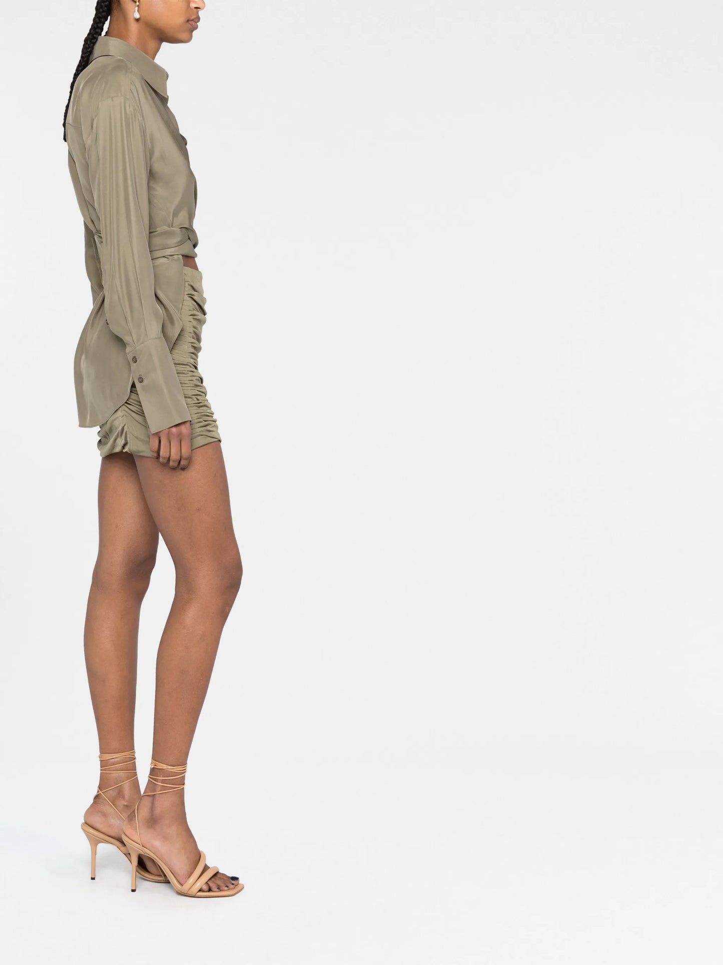 Sabinas silk wraparound shirt
