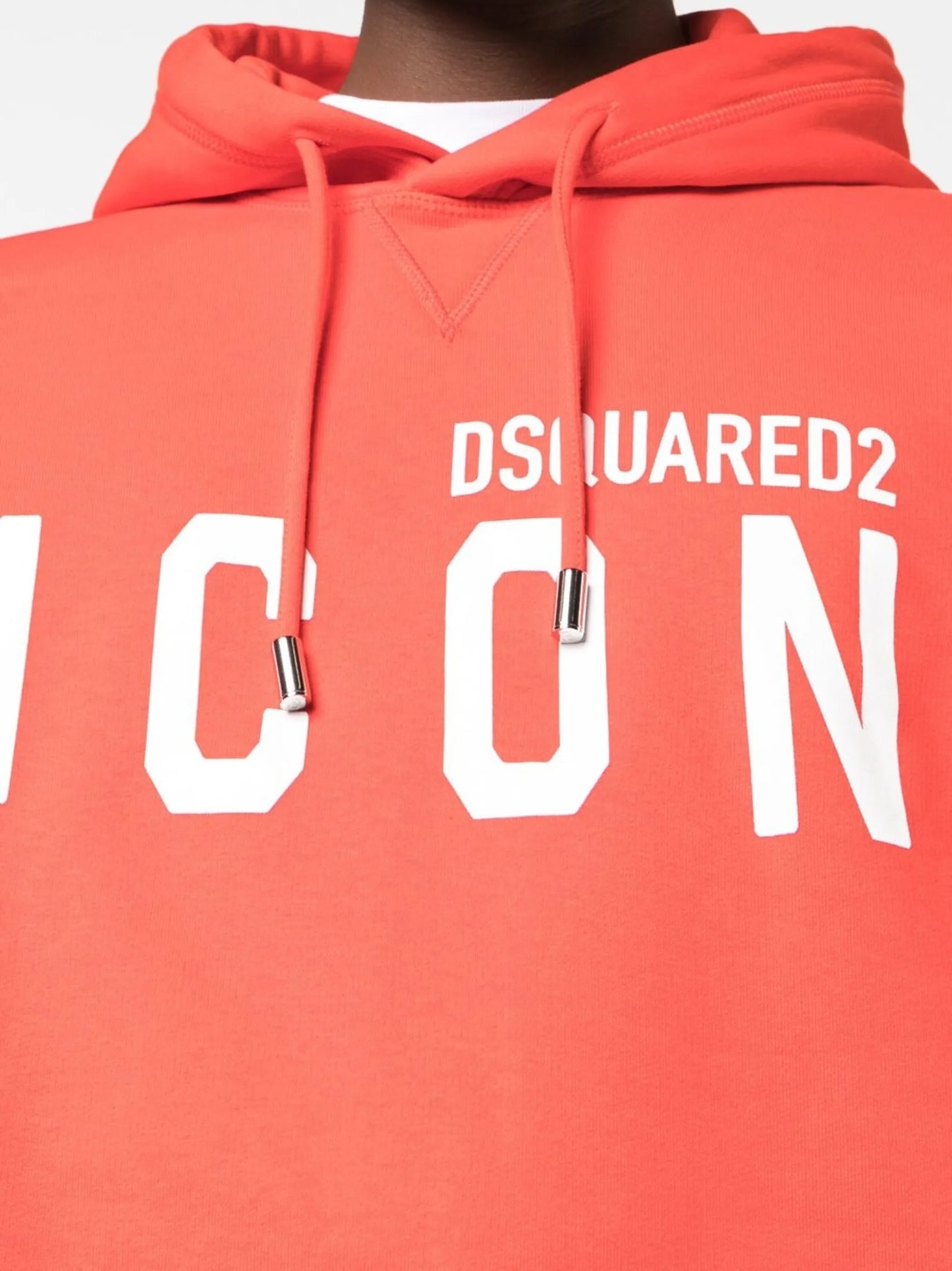 logo-print cotton hoodie