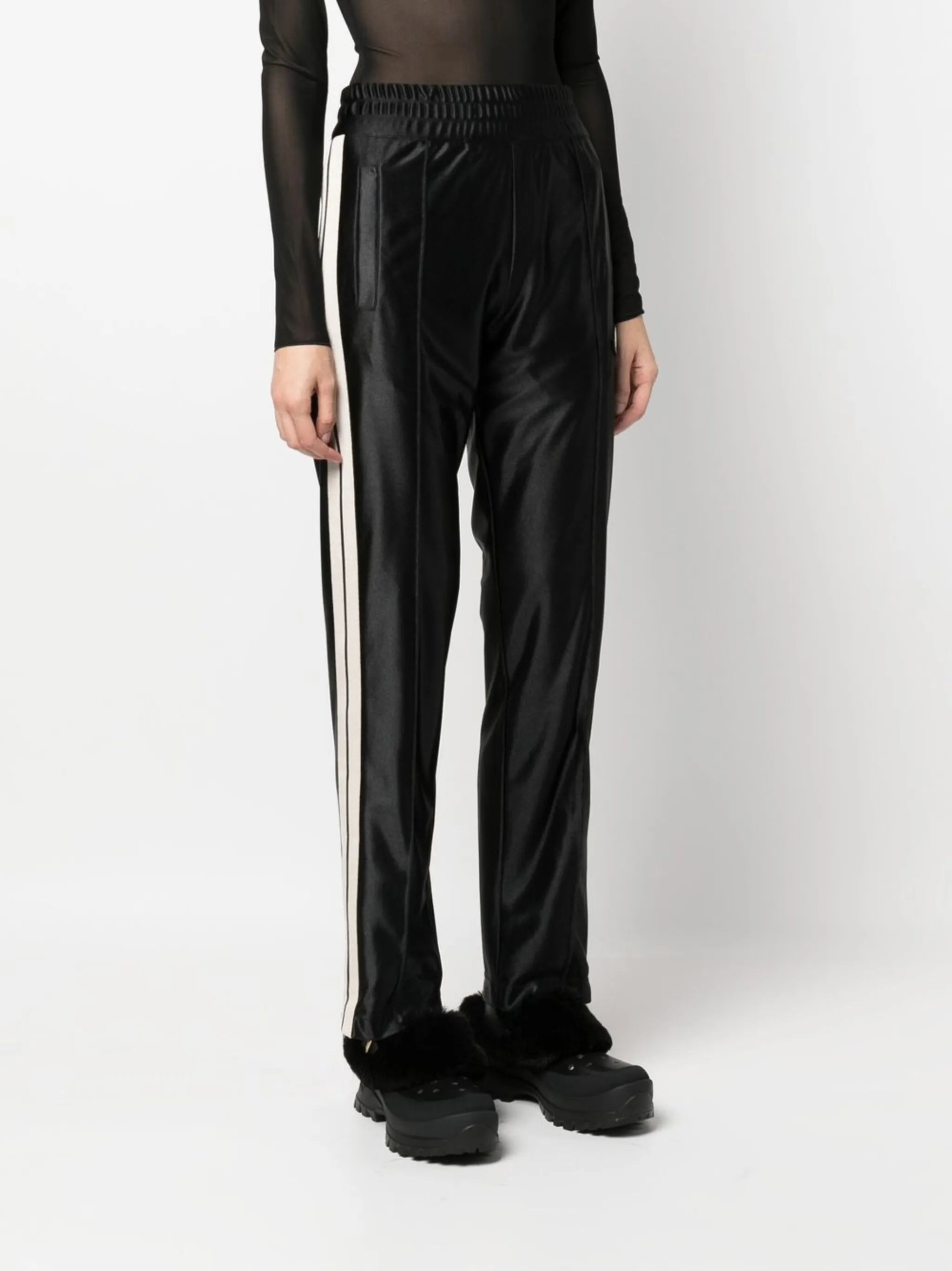 logo-patch stripe-detail track pants