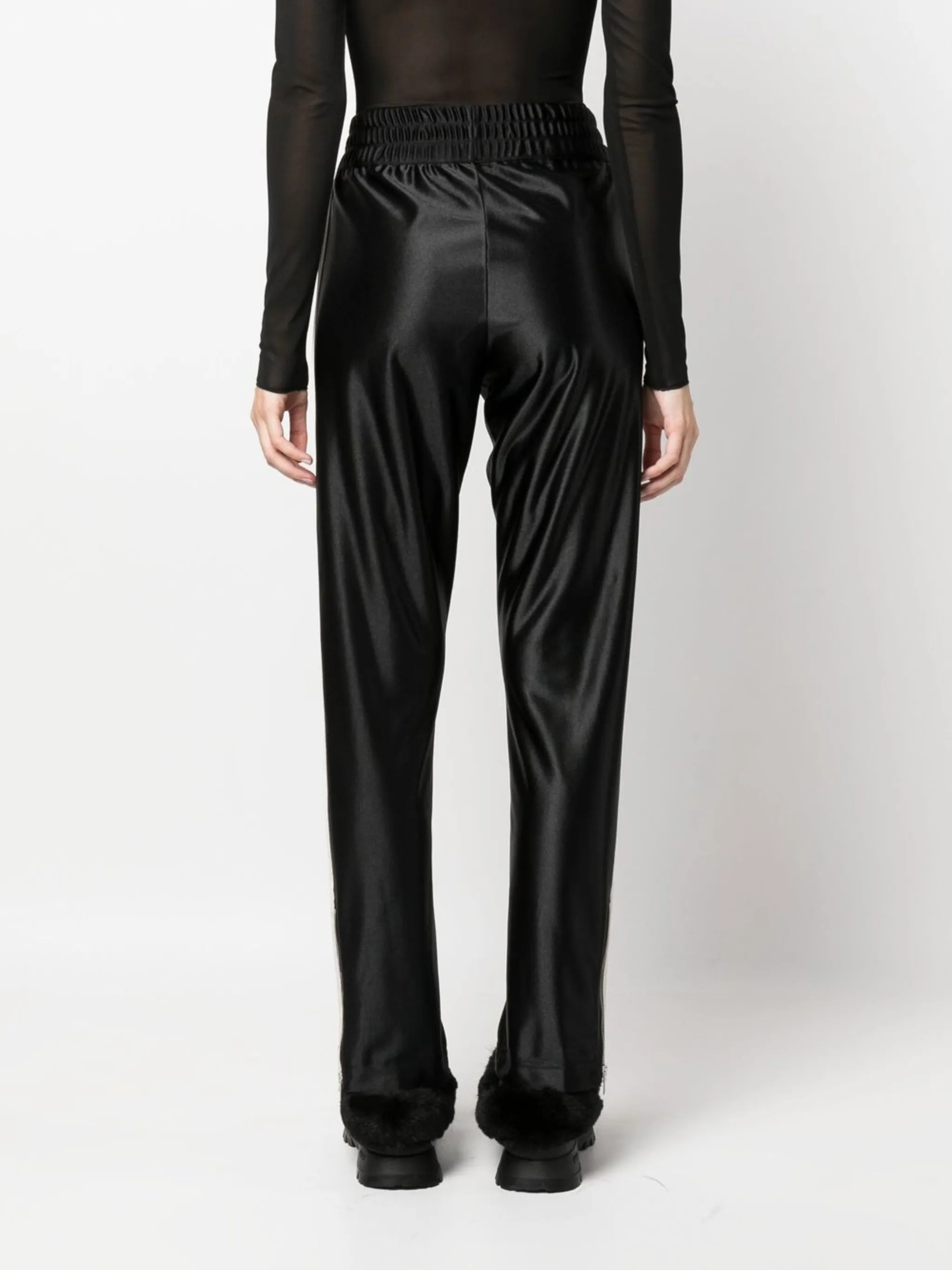 logo-patch stripe-detail track pants
