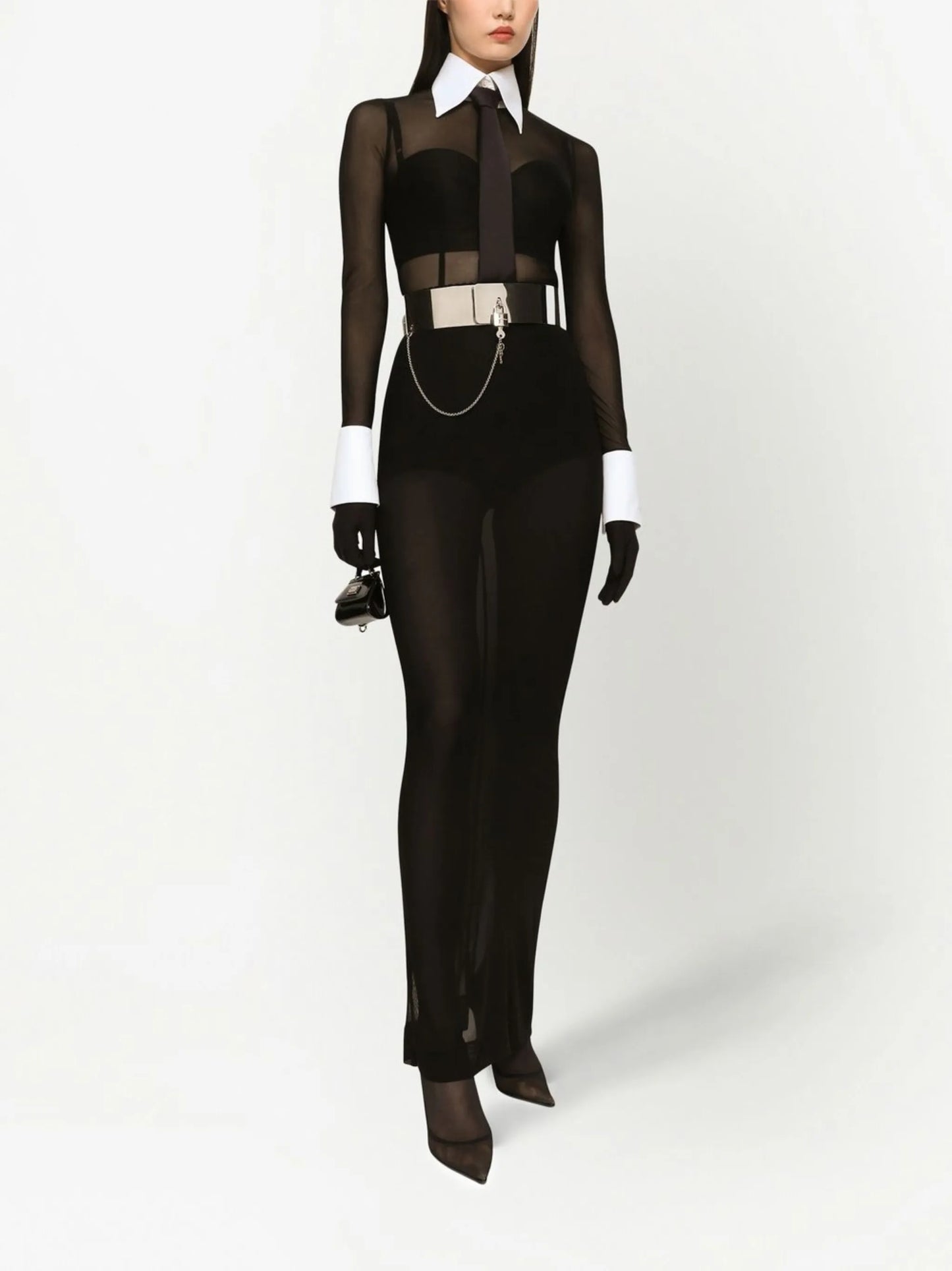 KIM DOLCE&GABBANA textured silk tie