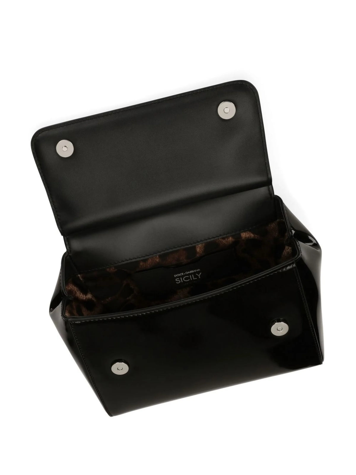 small Sicily handbag in polished calfskin