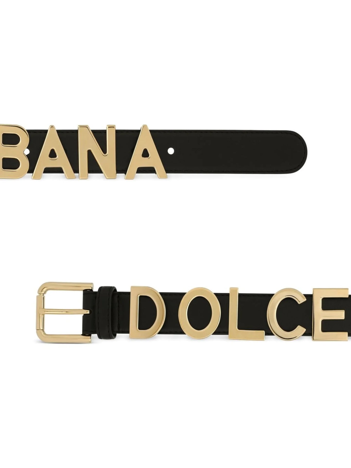KIM DOLCE&GABBANA logo-lettering leather belt