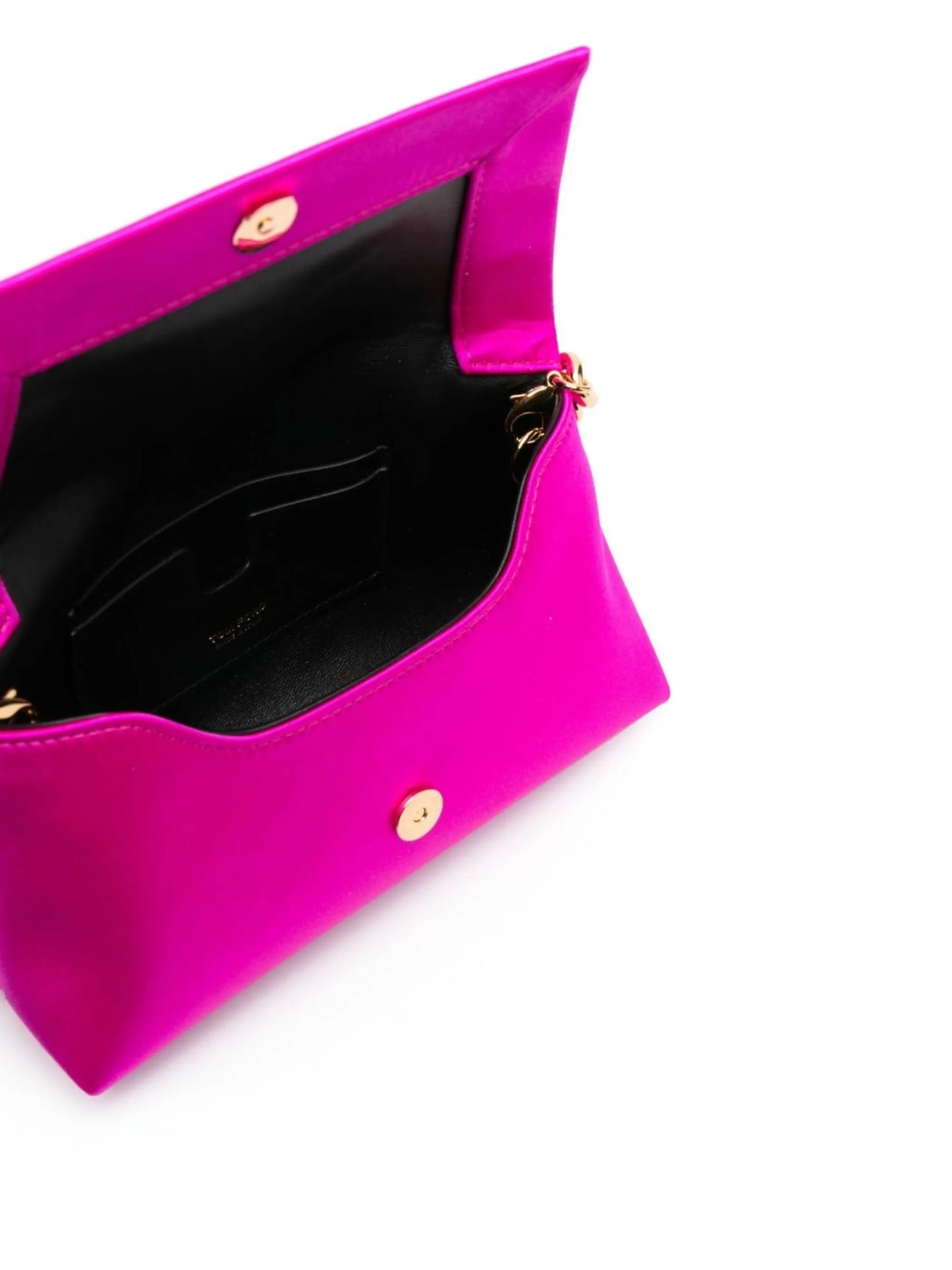 logo-patch chain-link clutch