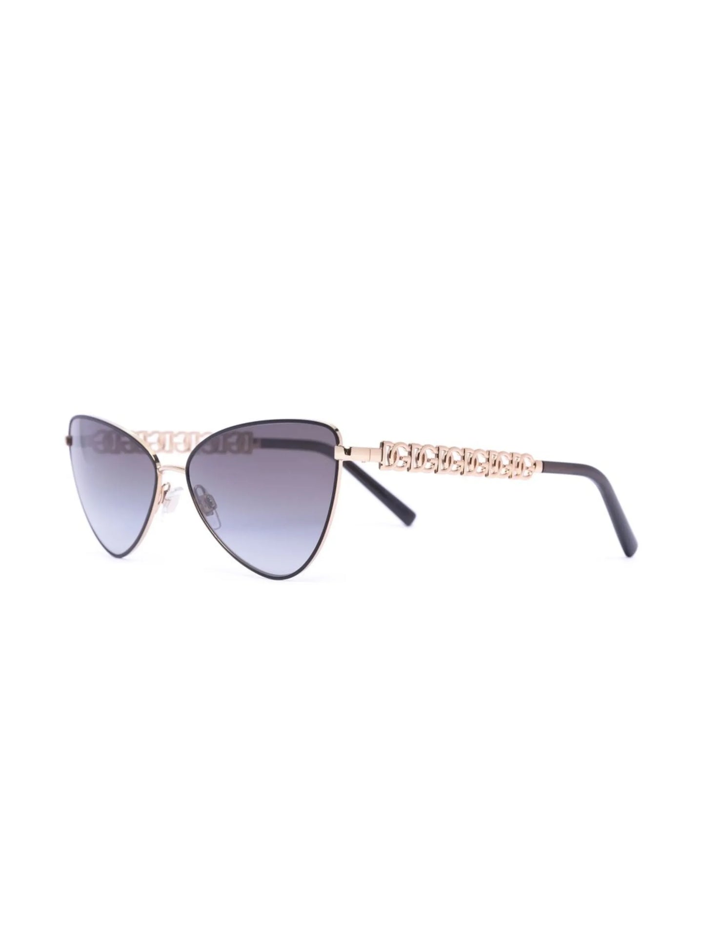 logo-chain cat-eye sunglasses