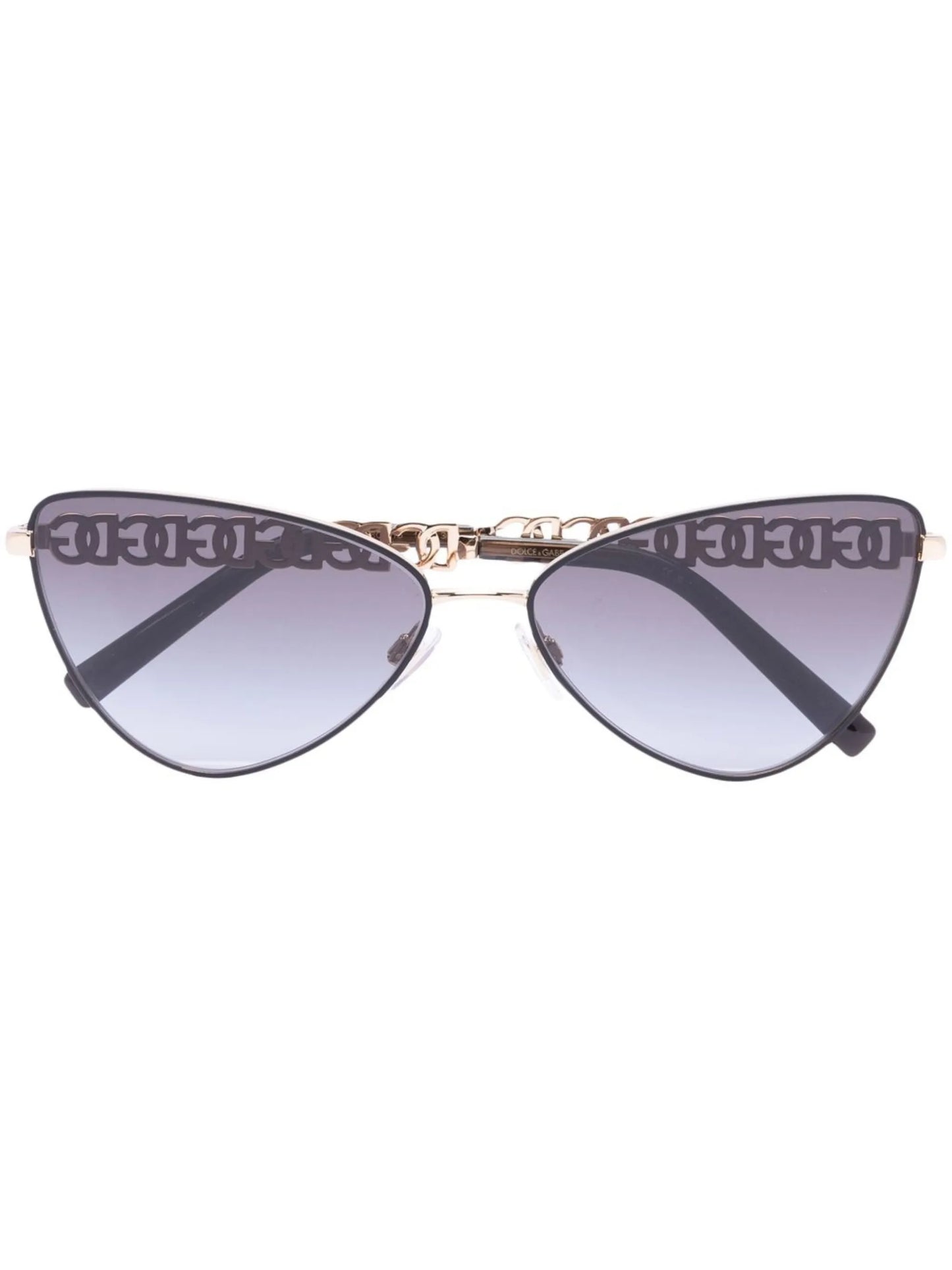 logo-chain cat-eye sunglasses