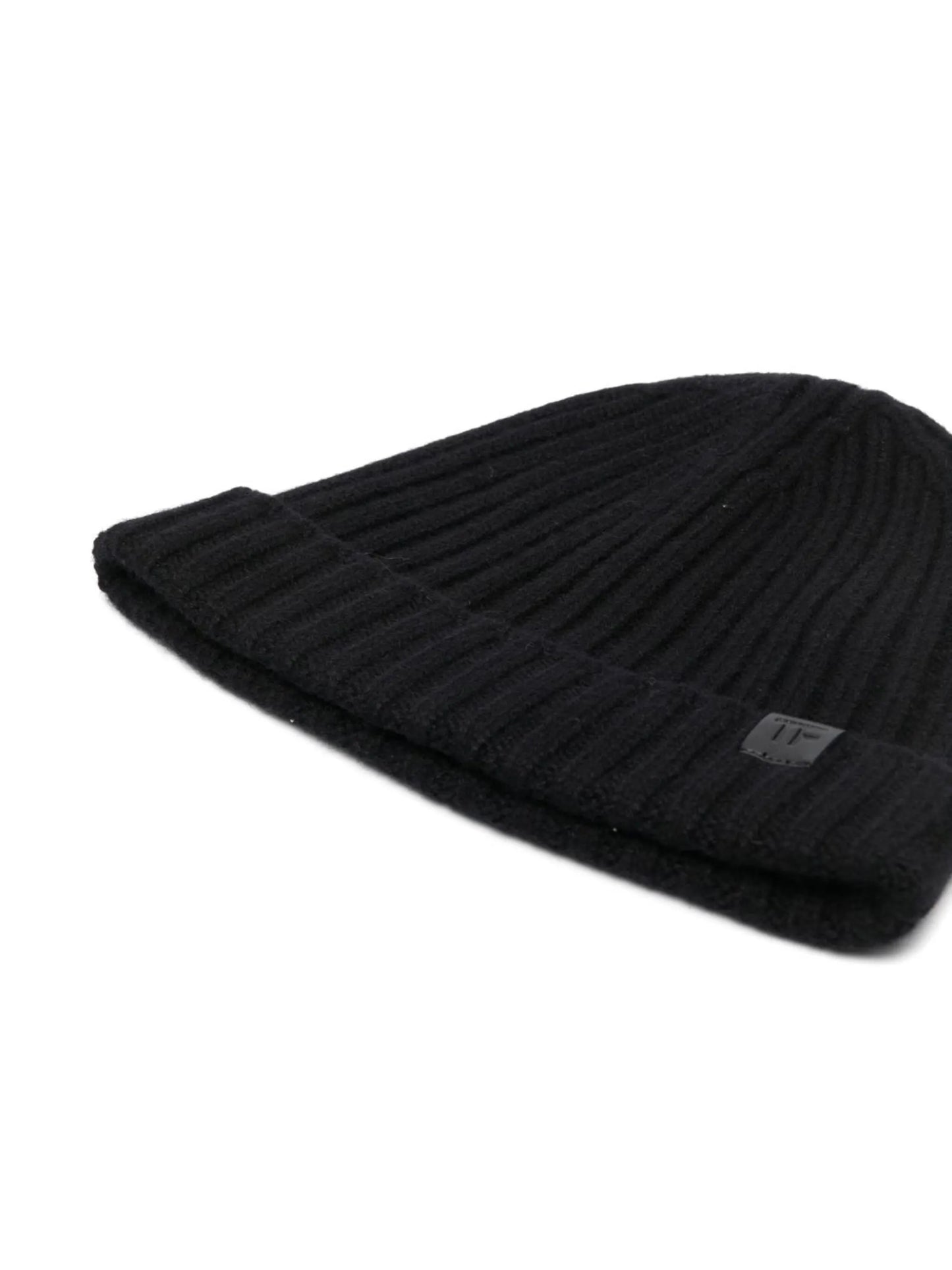 ribbed-knit beanie hat