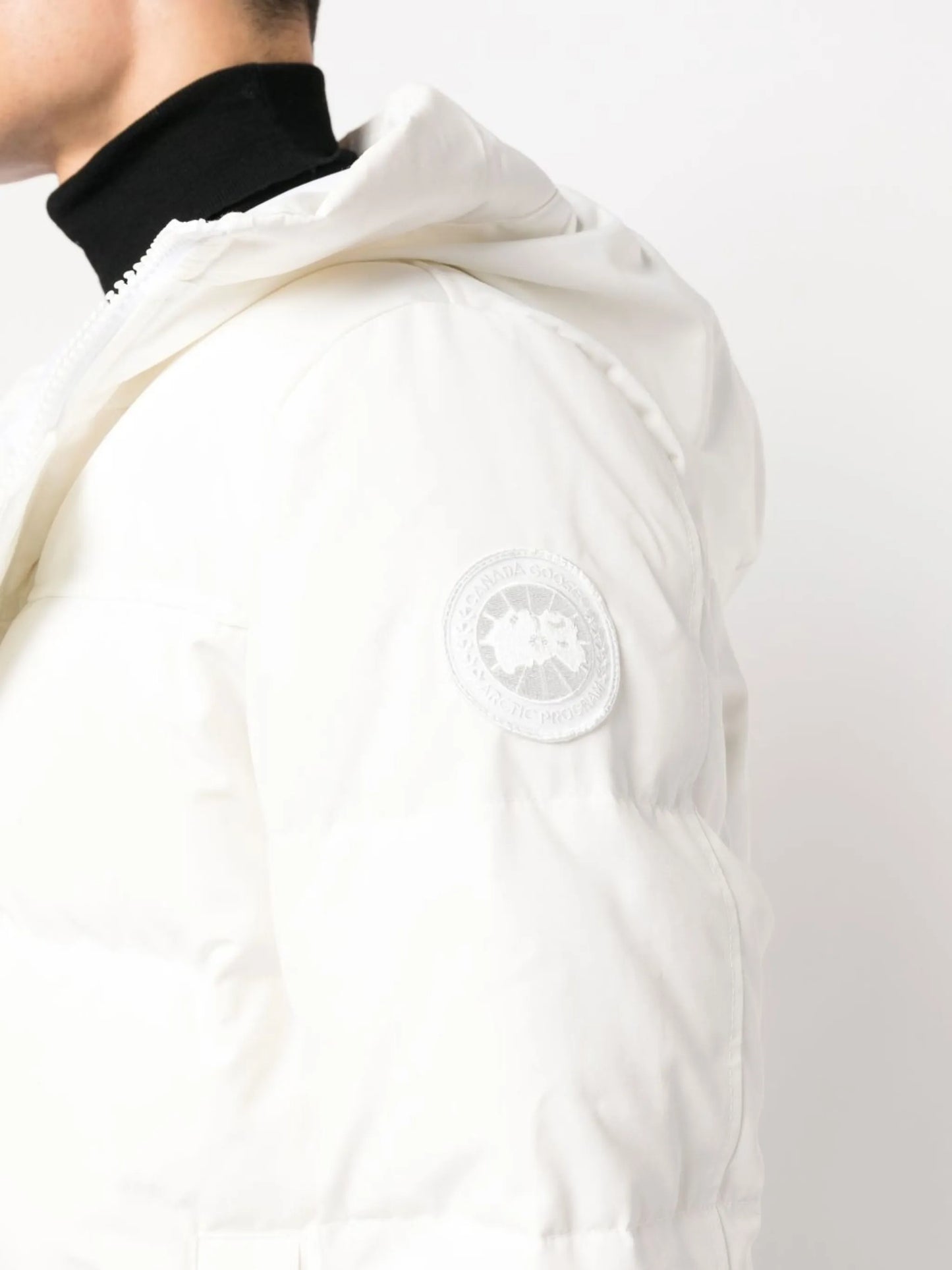 hooded puffer jacket