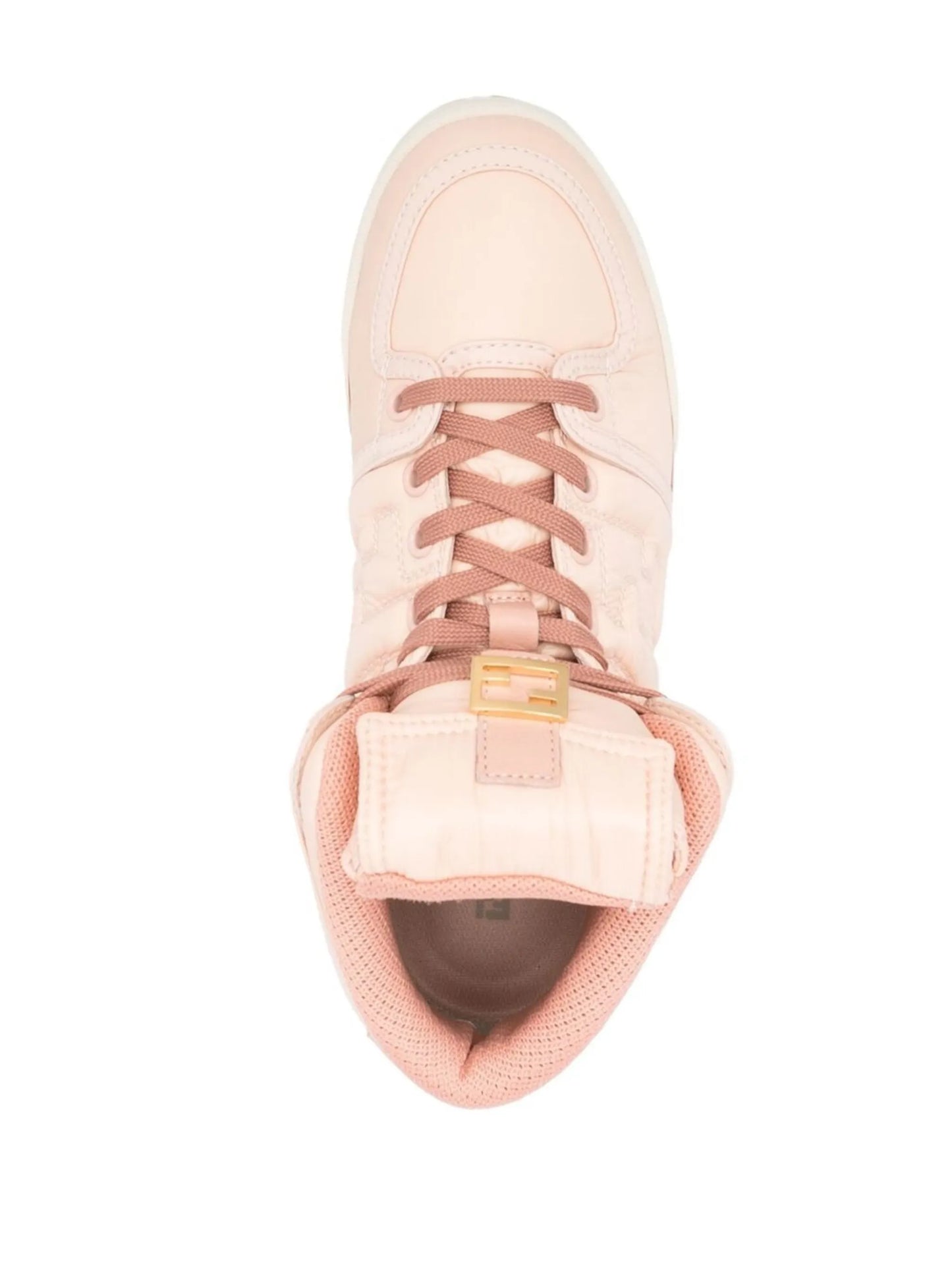 FF-embossed high-top sneakers