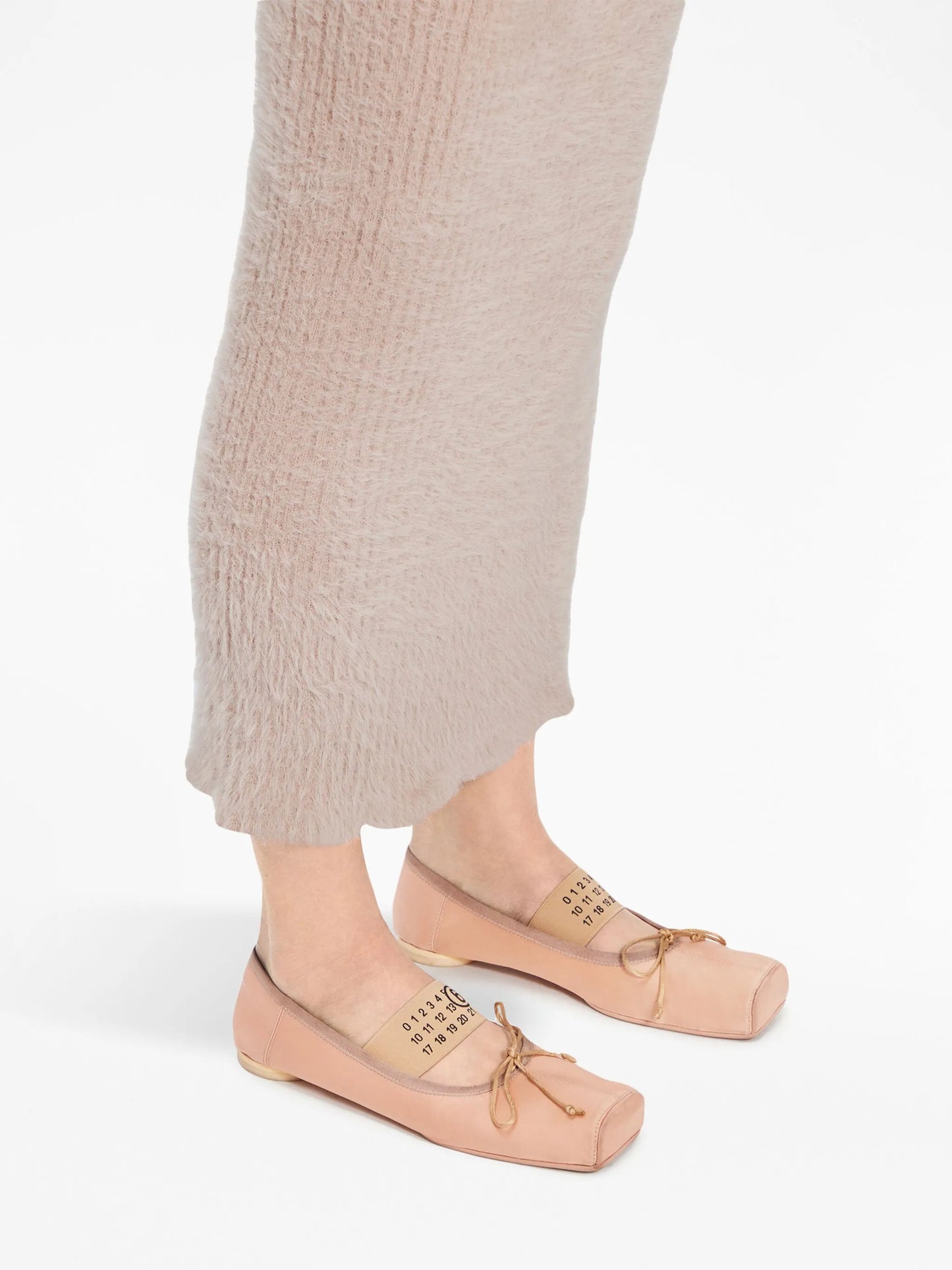 logo-strap ballerina shoes