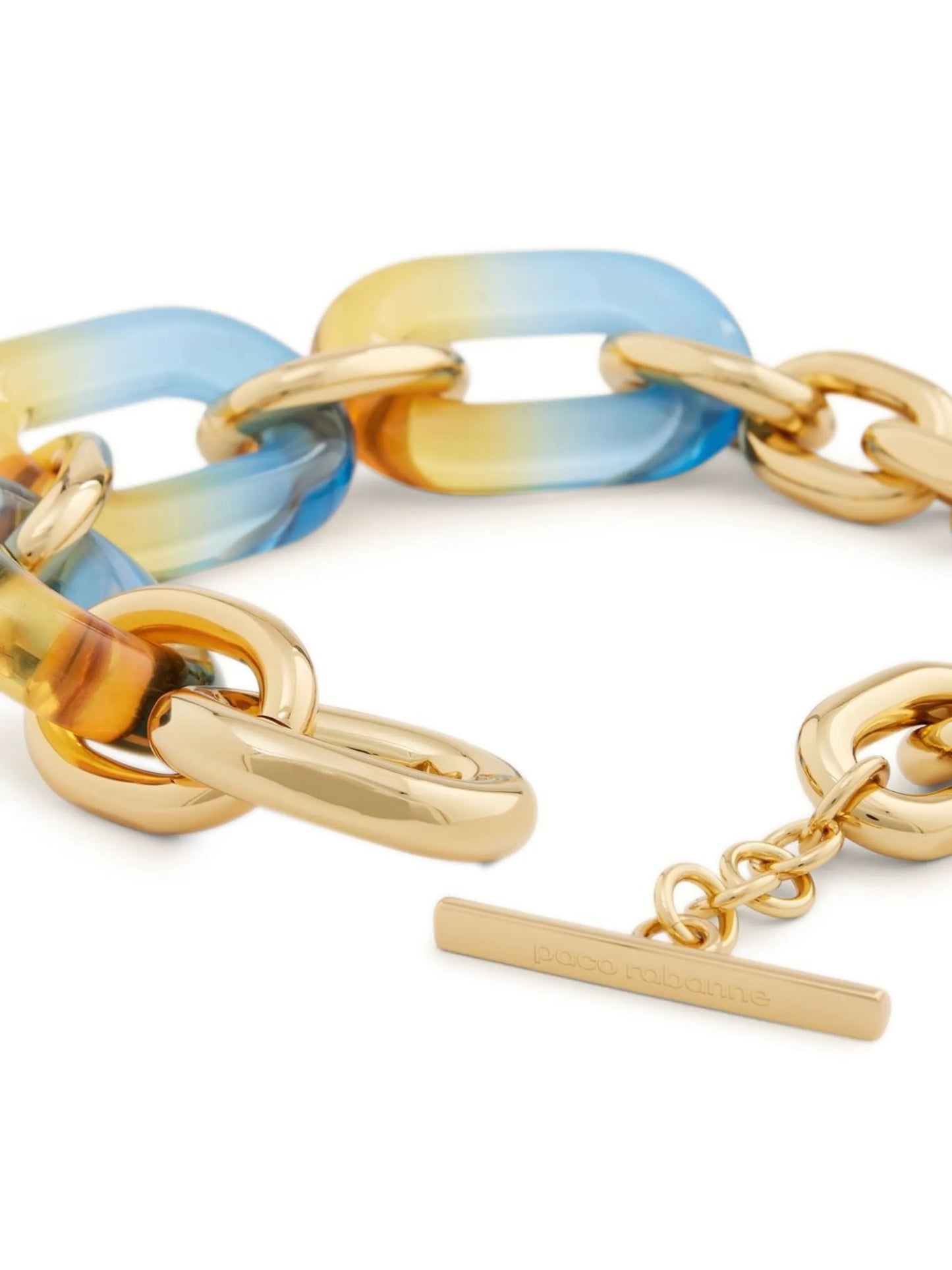 XL Link gold-tone resin necklace