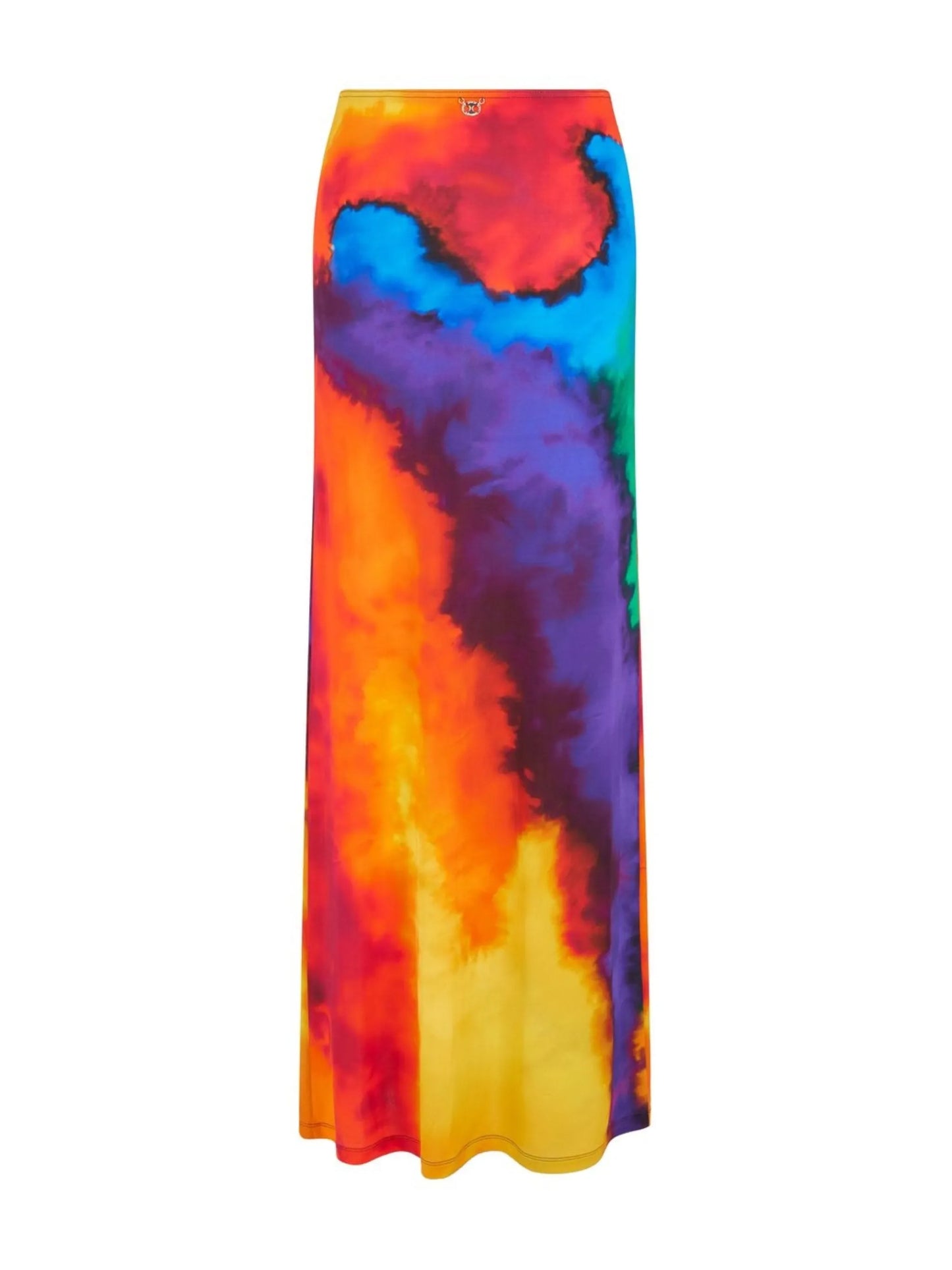 tie-dye maxi skirt