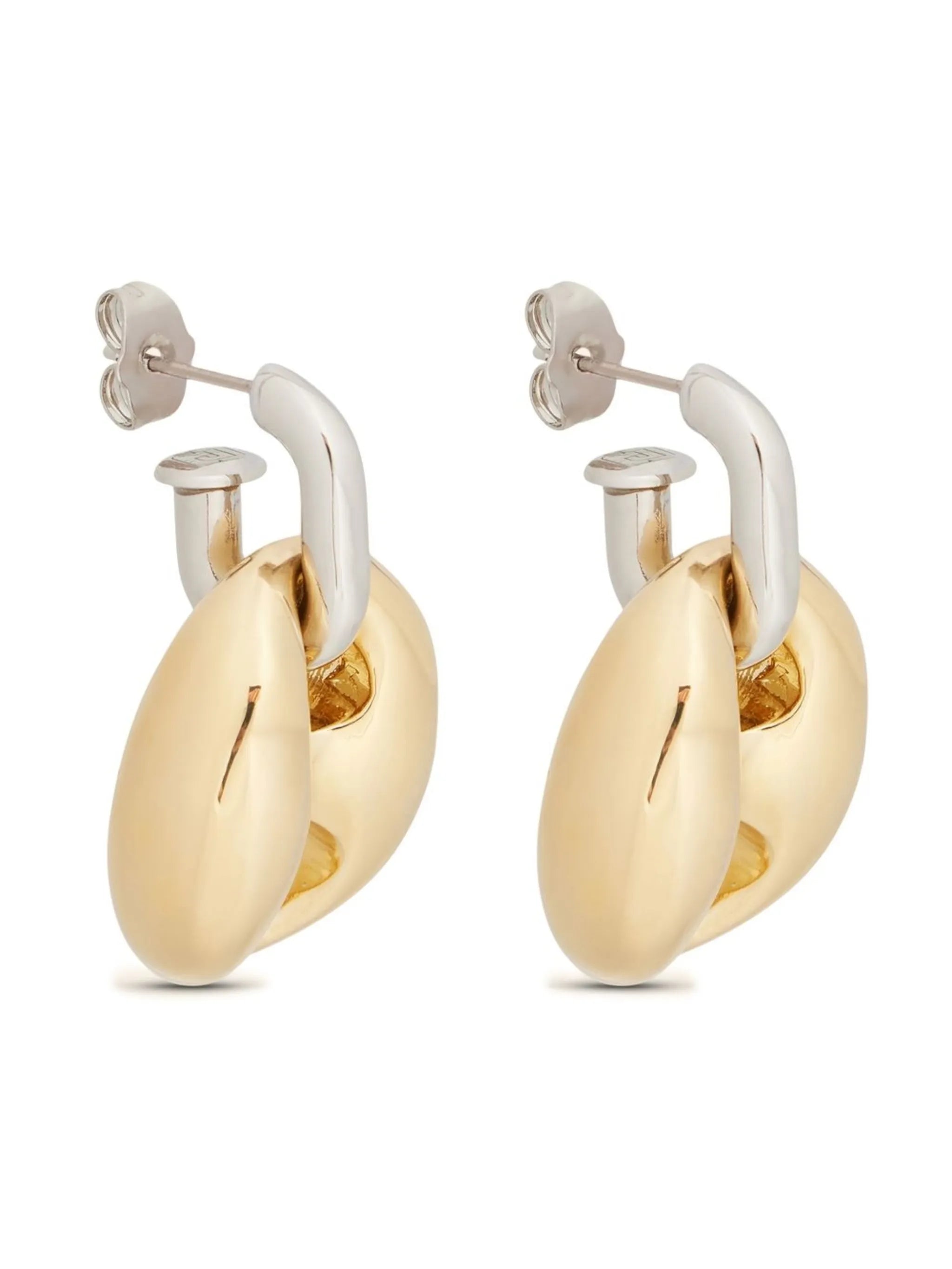Eight chunky earrings