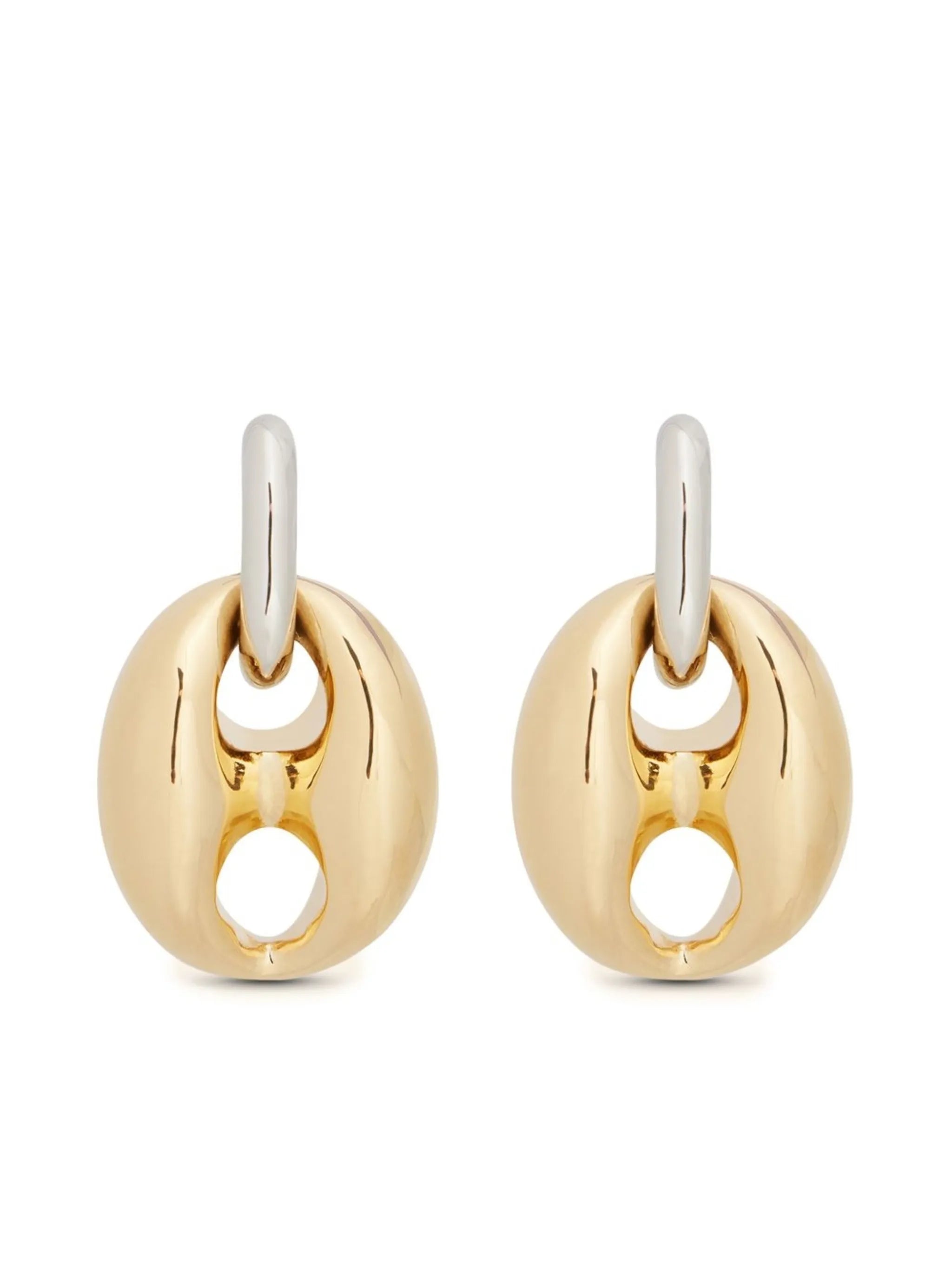 Eight chunky earrings