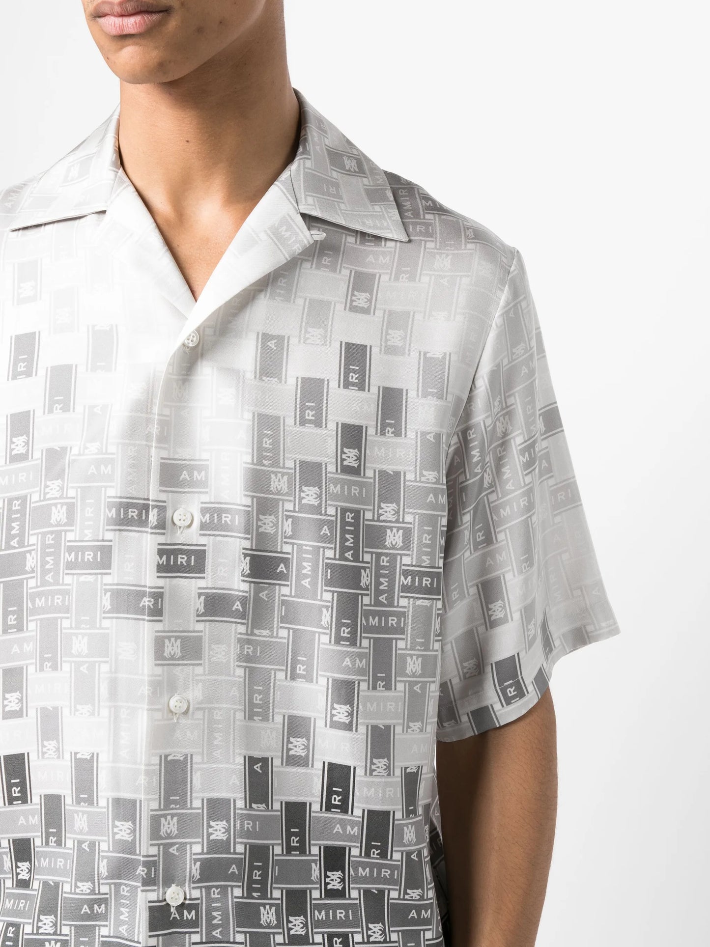 gradient tape bowling shirt
