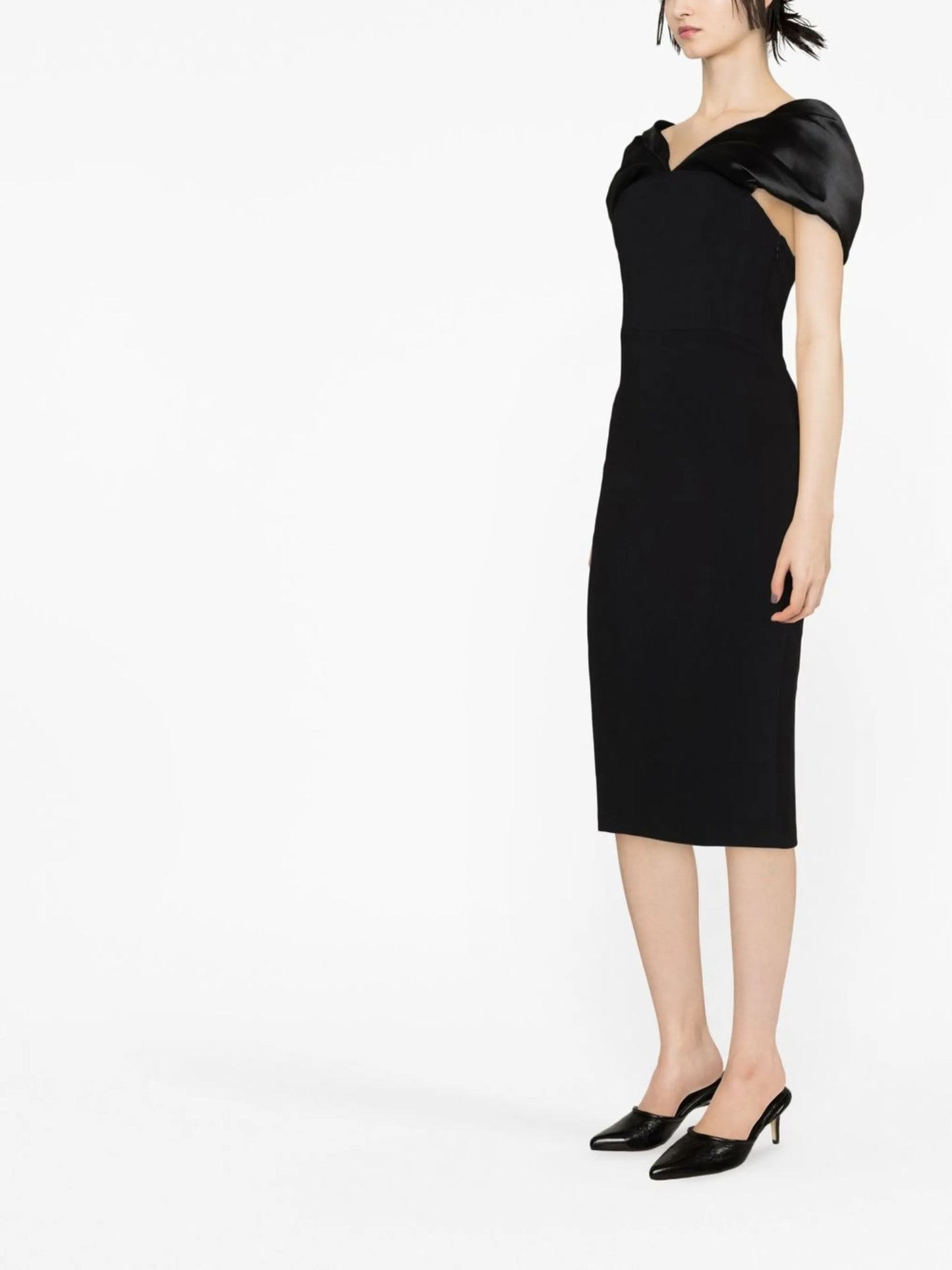 Wrenley off-shoulder midi dress