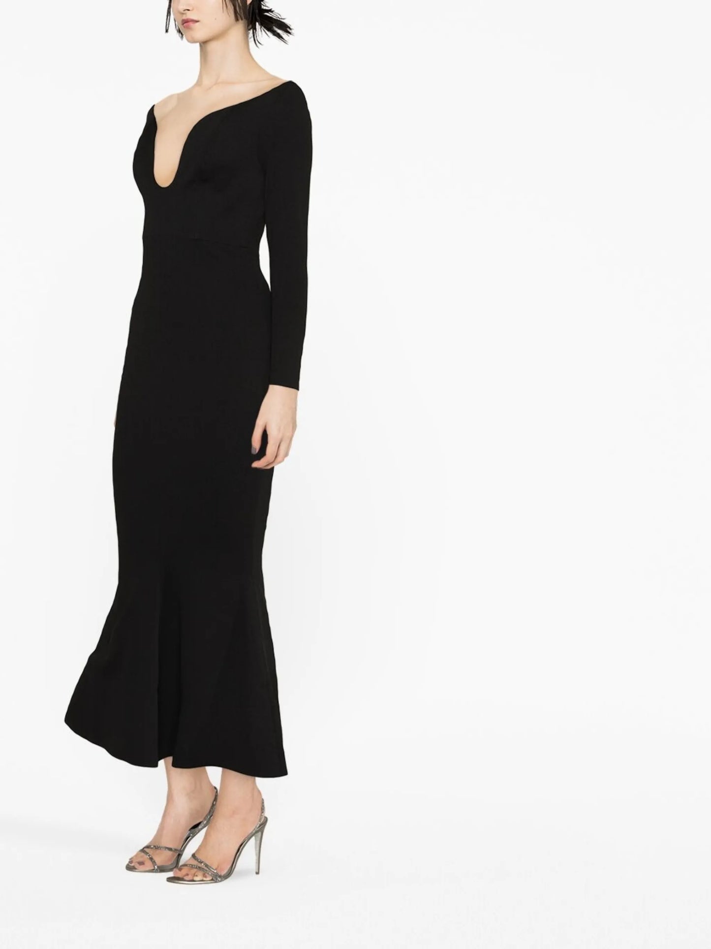 Isa off-shoulder midi dress