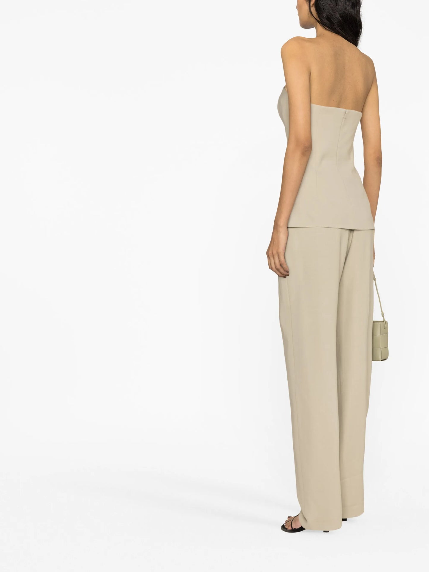 Agata strapless virgin wool top