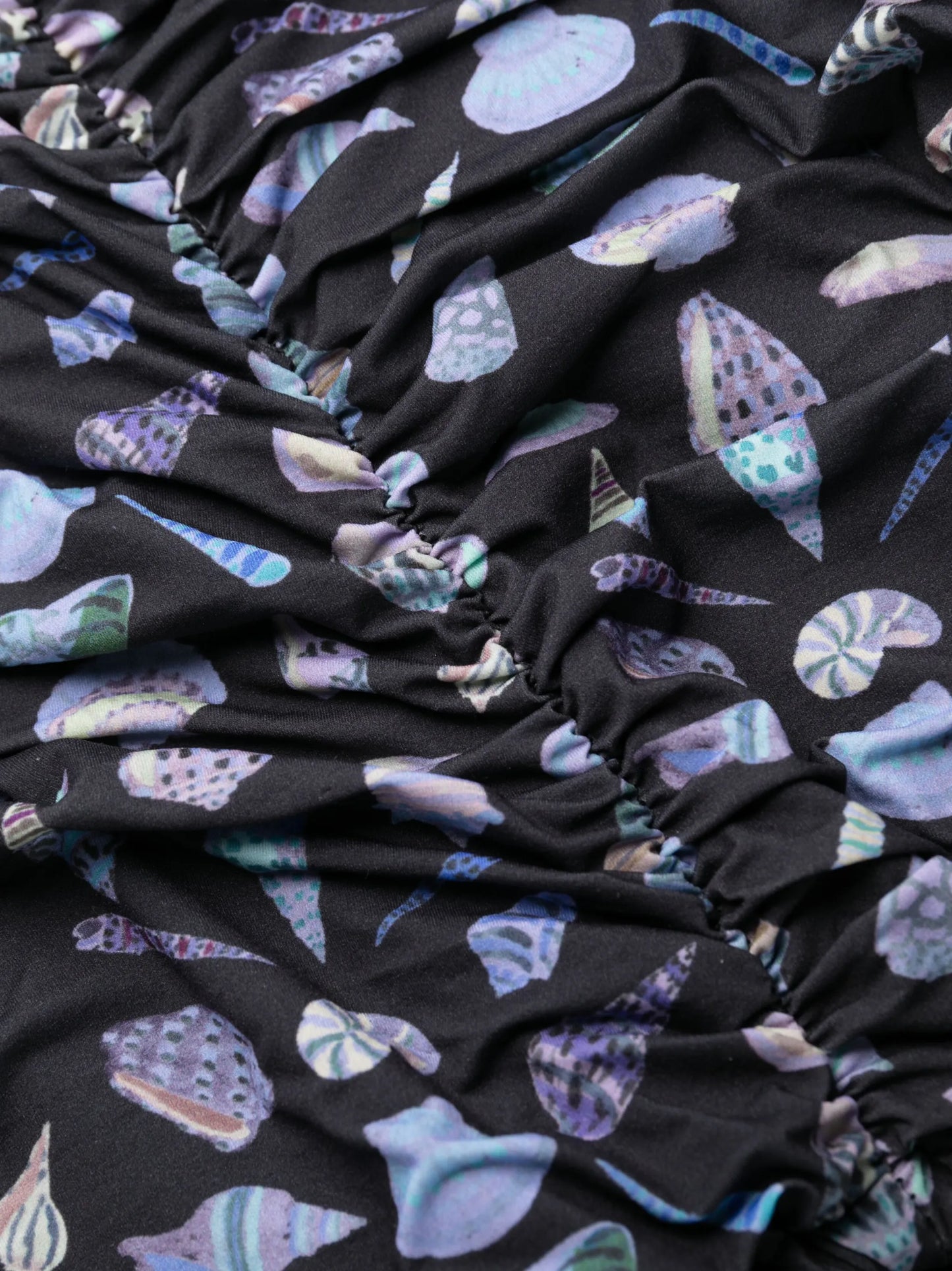 graphic-print ruched-detail swimsuit