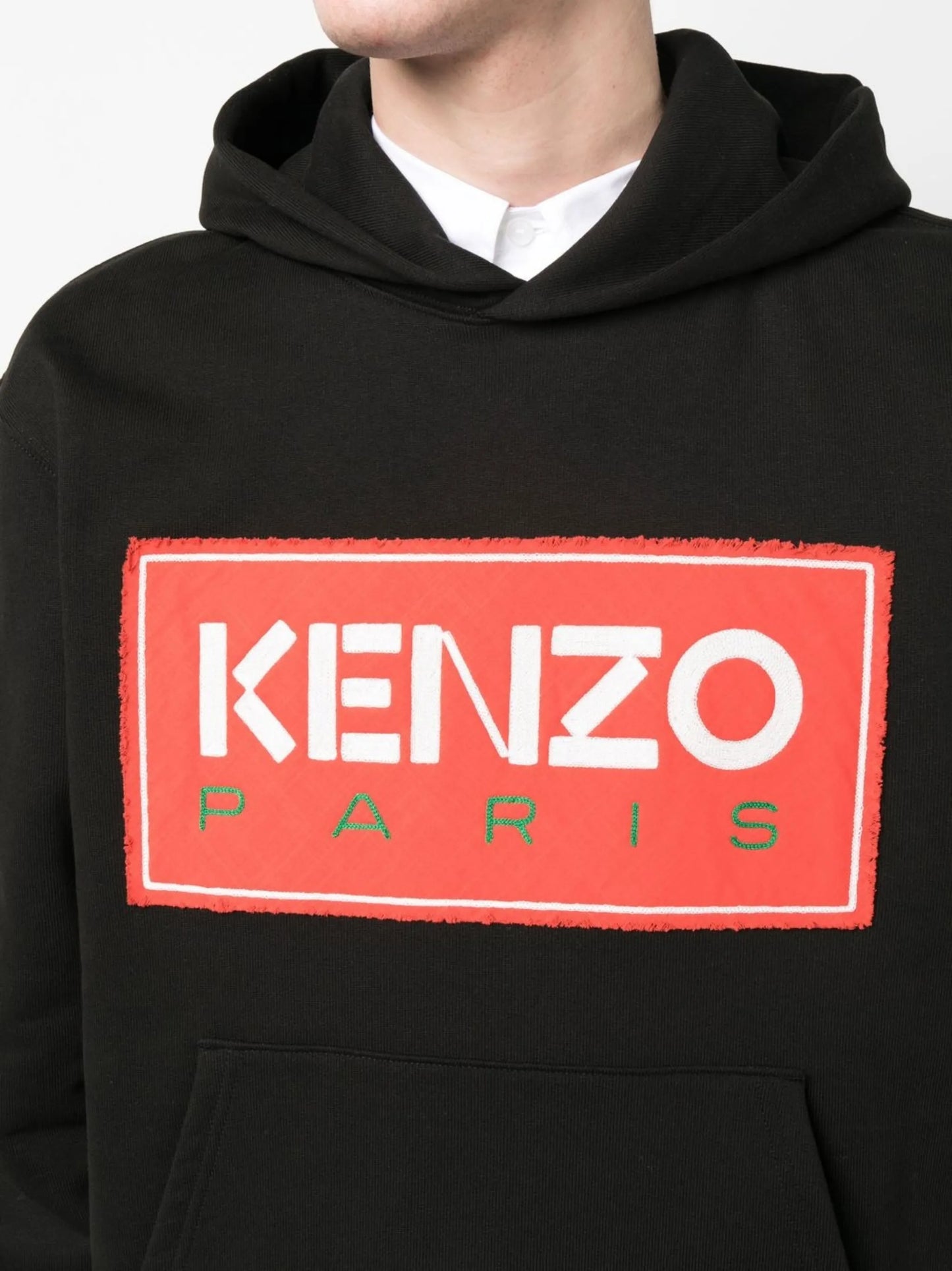 logo-patch hoodie