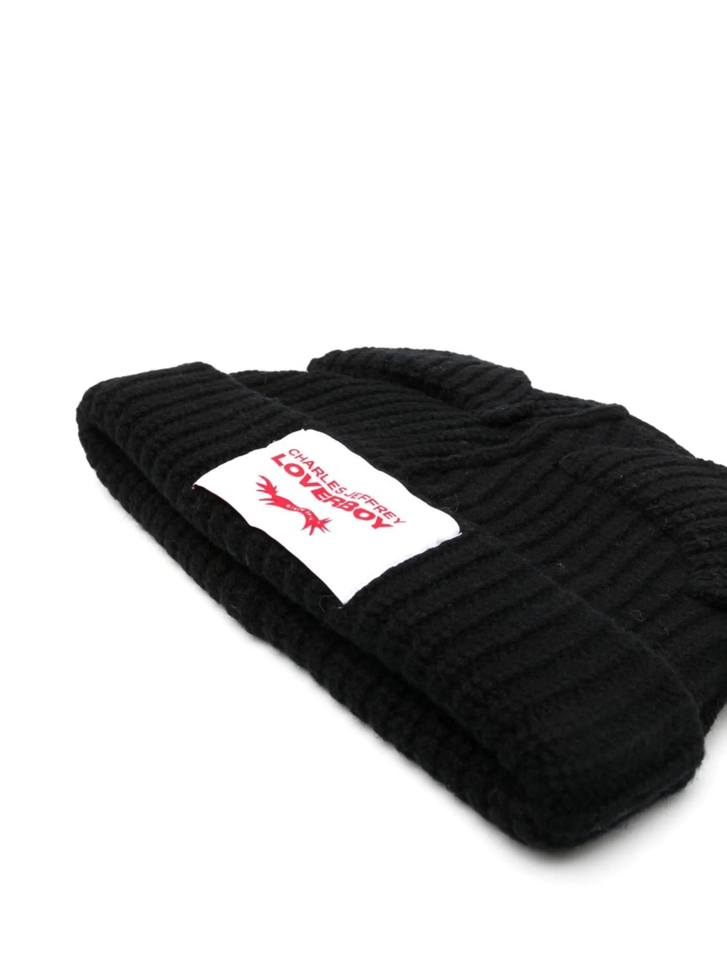 knitted cat-ear detail beanie hat