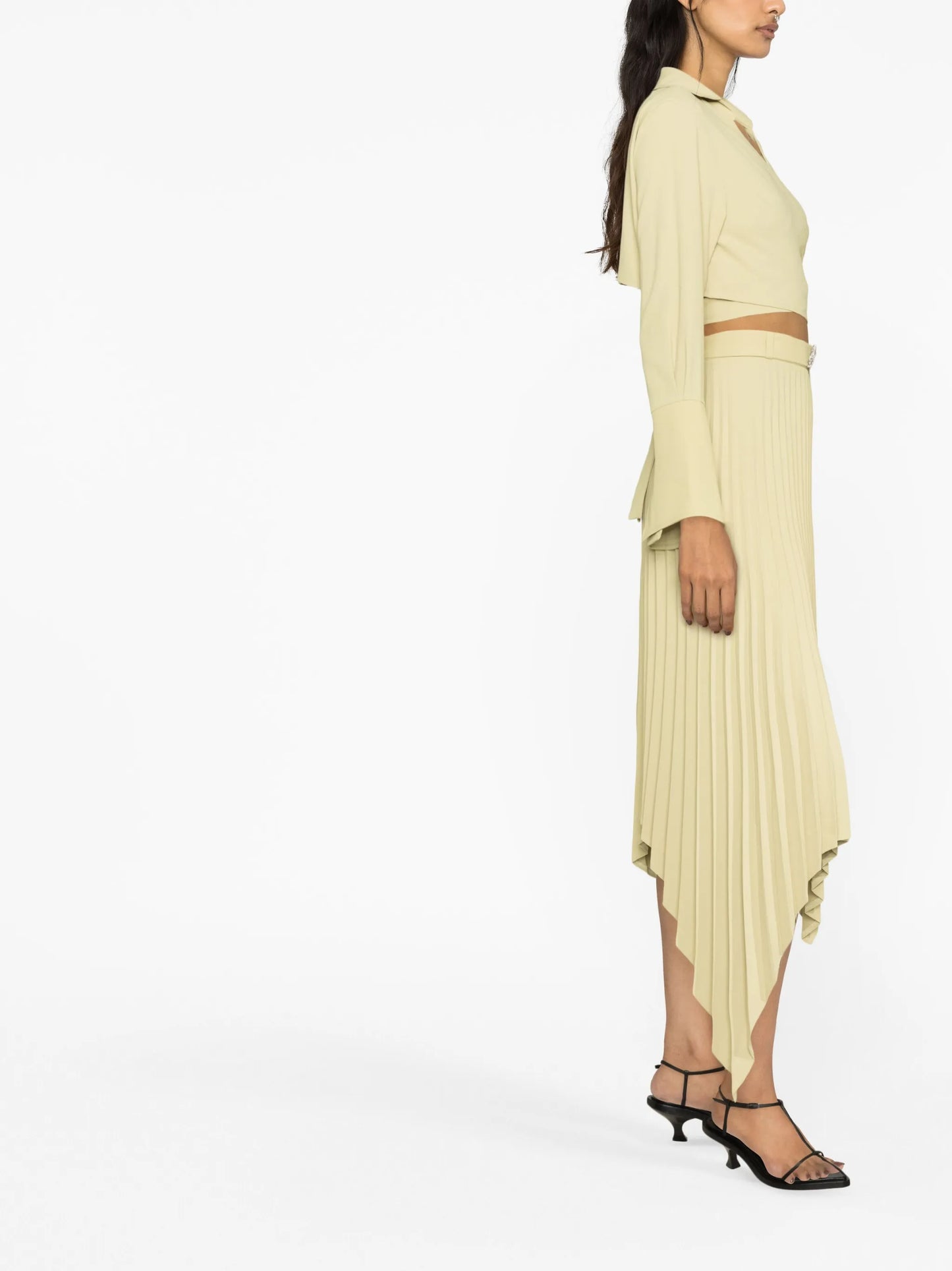 tie-back cropped wrap top
