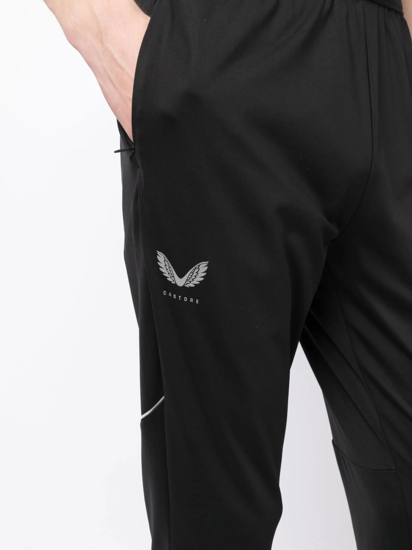logo-print track pants