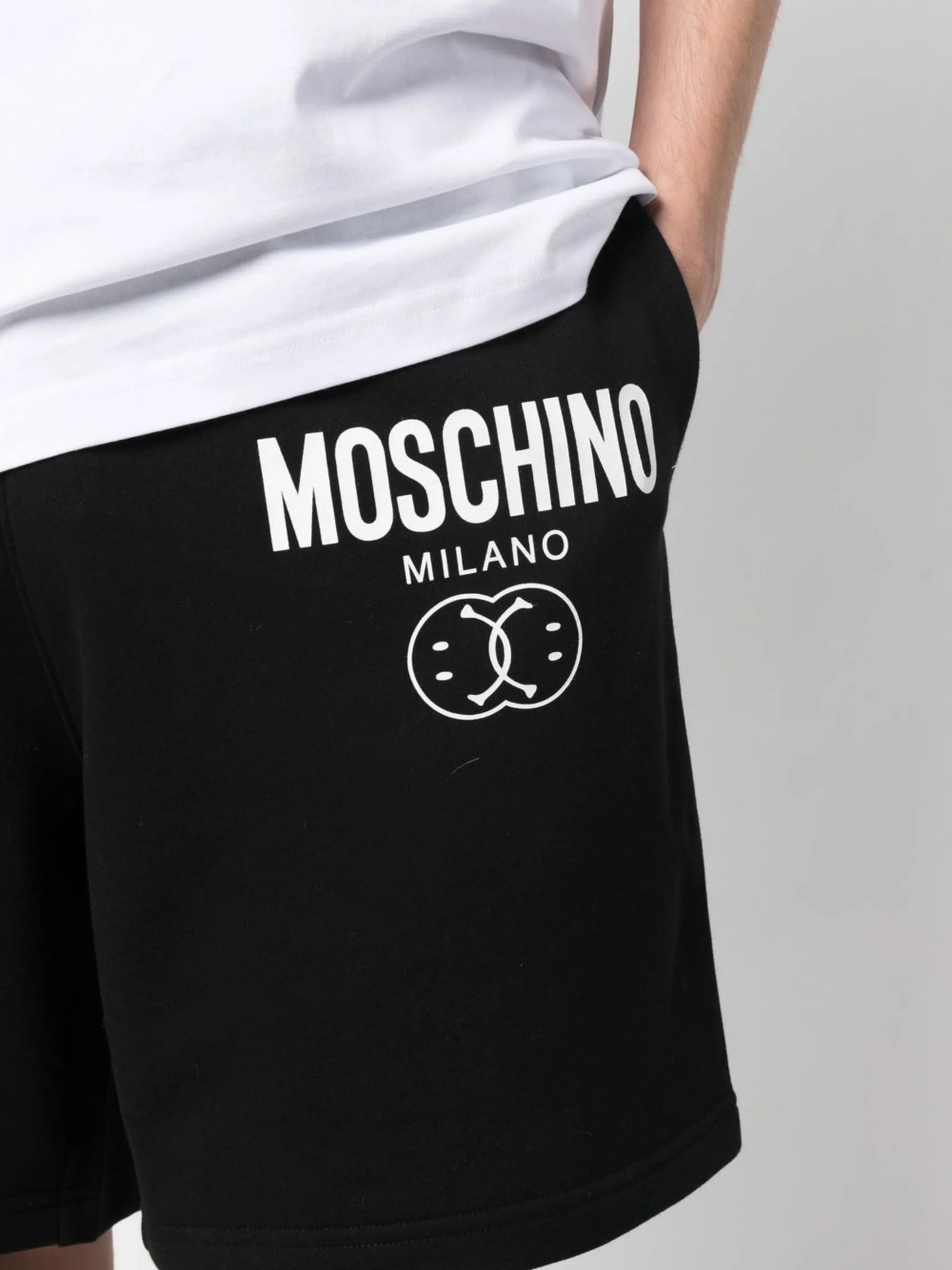 x Smiley cotton jersey shorts
